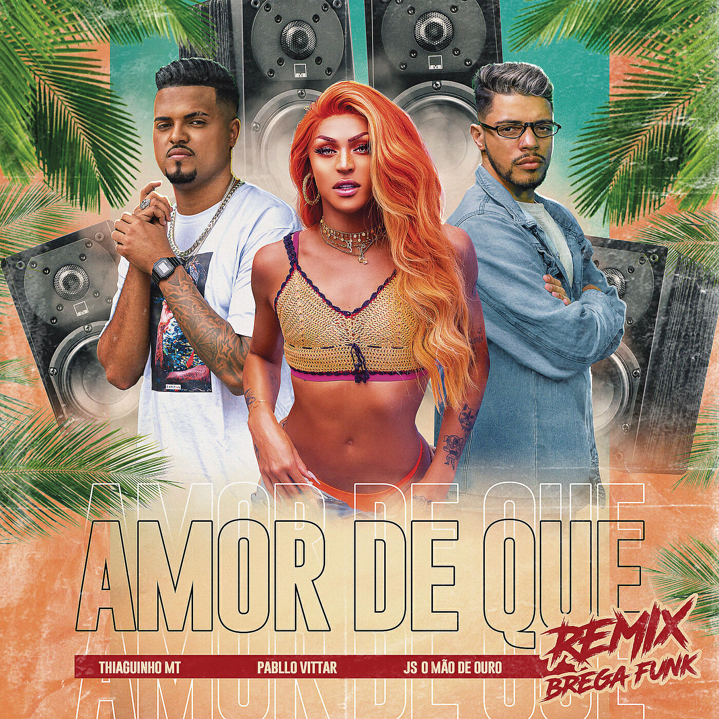 Скачать песню Pabllo Vittar, Thiaguinho MT, JS o Mão de Ouro - Amor de Que (Brega Funk Remix) бесплатно в MP3 для Android и iOS