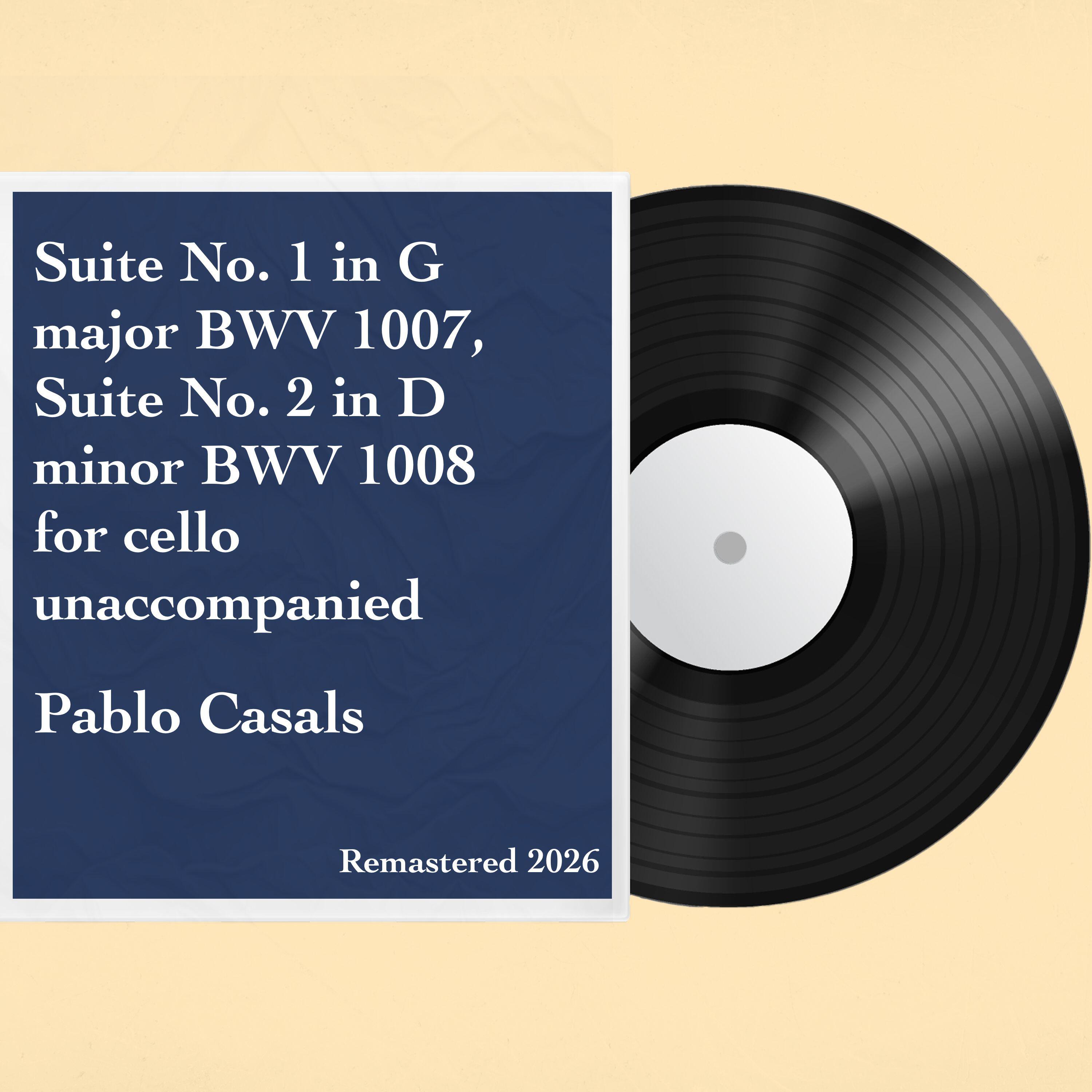 Релиз Suite No. 1 in G major BWV 1007, Suite No. 2 in D minor BWV 1008
