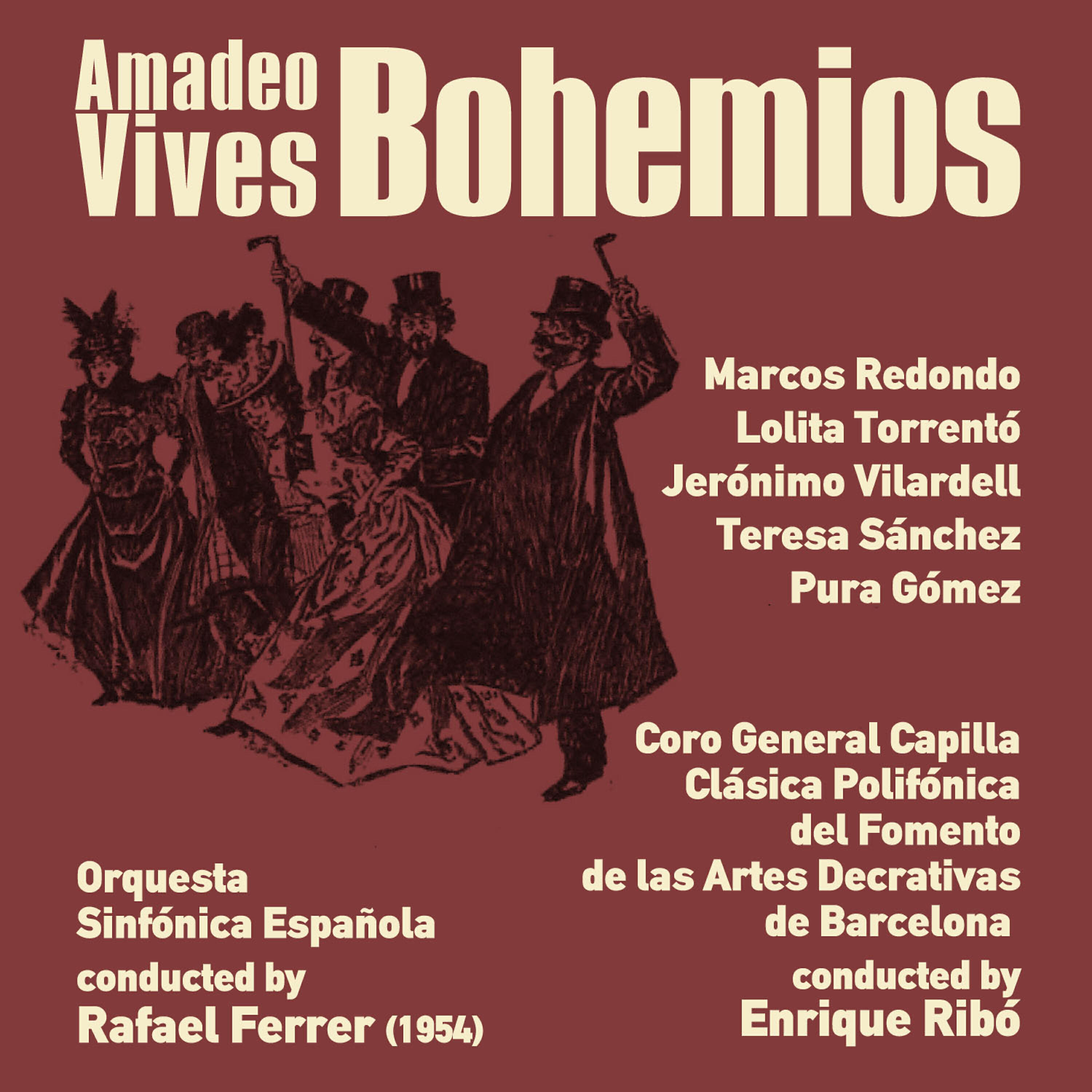 Релиз Amadeo Vives: Bohemios (1954)
