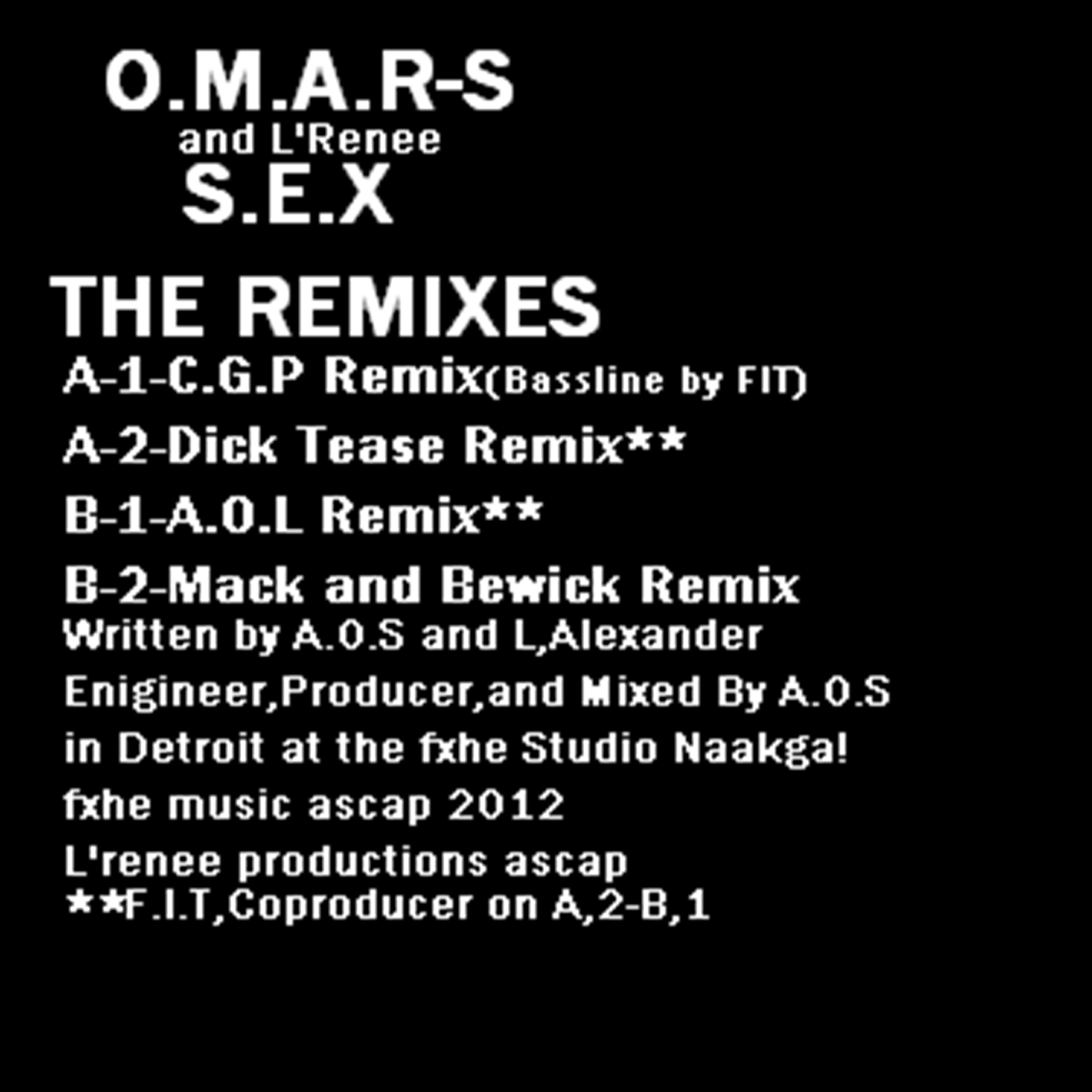 Релиз S.E.X - The Remixes
