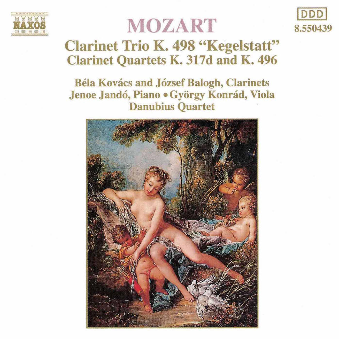 Релиз Mozart: Piano Trio, K. 498, 'Kegelstatt' / Violin Sonata No. 26 (Arr. for Clarinet and String Trio)