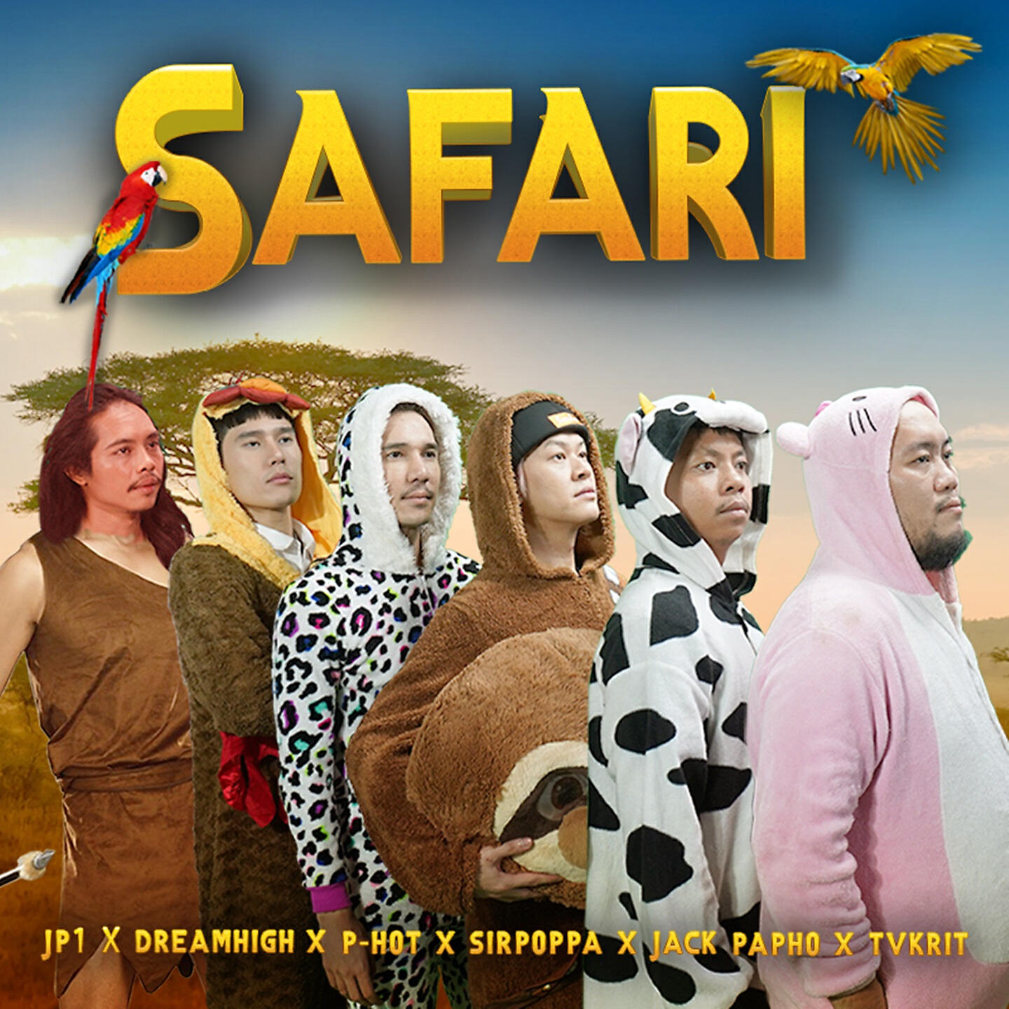 Скачать песню P-Hot, JP1, Dreamhigh, Sirpoppa, Jack Papho, TVKRIT - SAFARI бесплатно в MP3 для Android и iOS