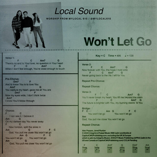 Релиз Won't Let Go