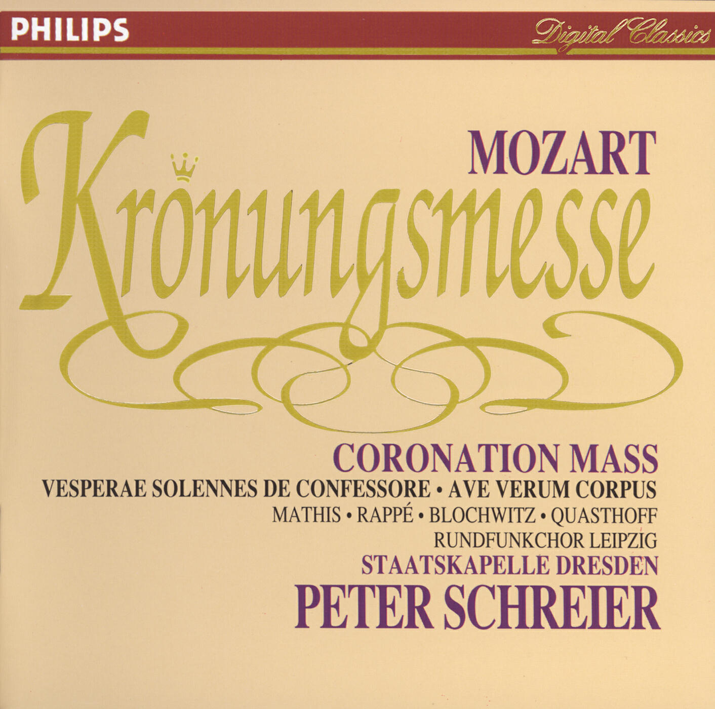 Релиз Mozart: Coronation Mass; Vesperae solennes de Confessore; Ave verum corpus