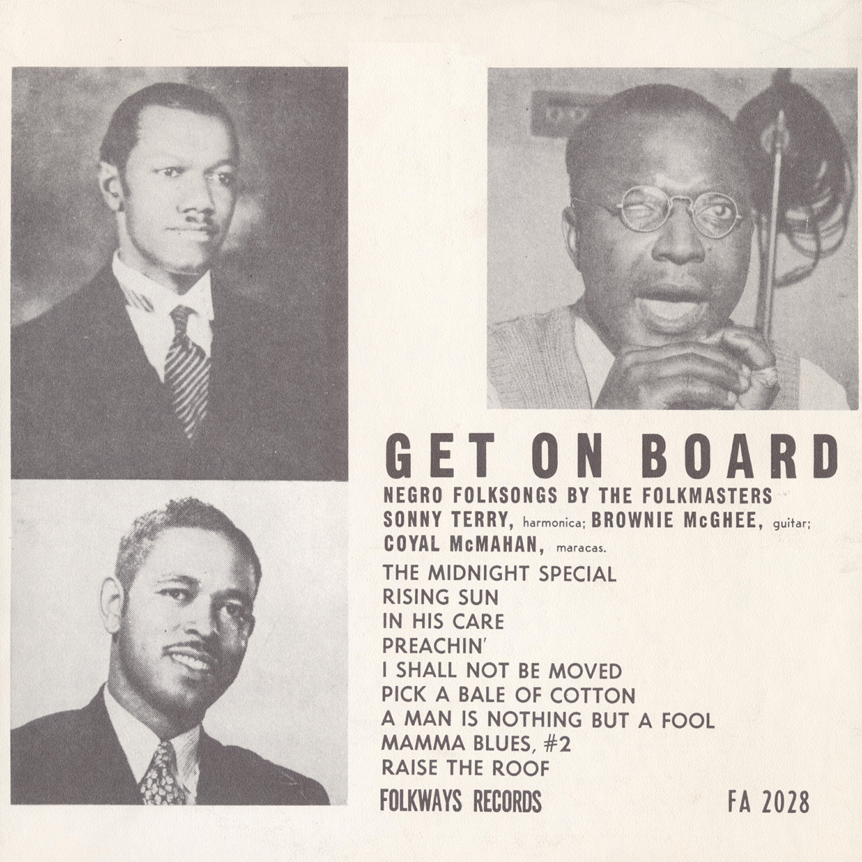 Релиз Get on Board: Negro Folksongs by the Folkmasters