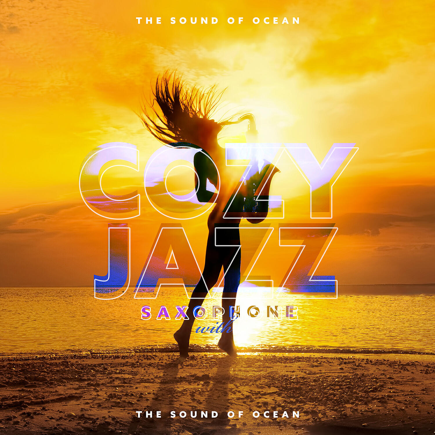Релиз Cozy Jazz Saxophone with the Sound of Ocean - Relaxing Smooth Songs for Cafe Music Relax, Study, Chillout and Spa