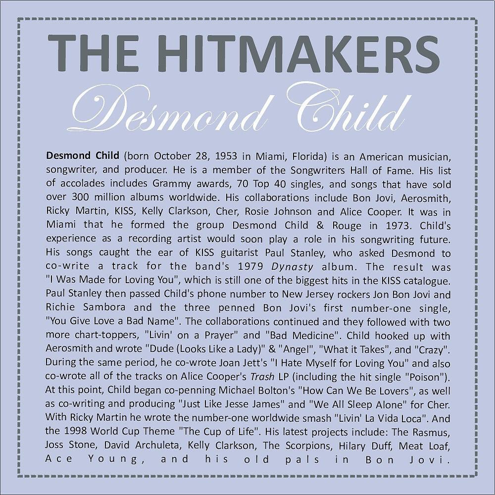 Релиз Hits of Desmond Child