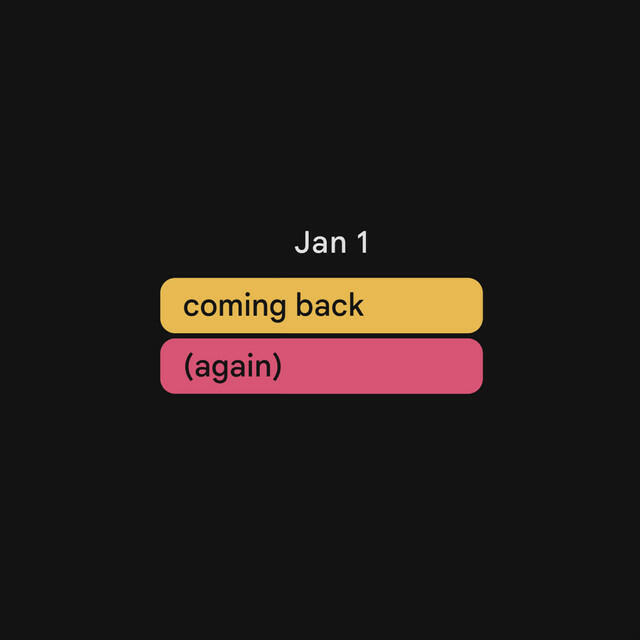 Релиз coming back (again)