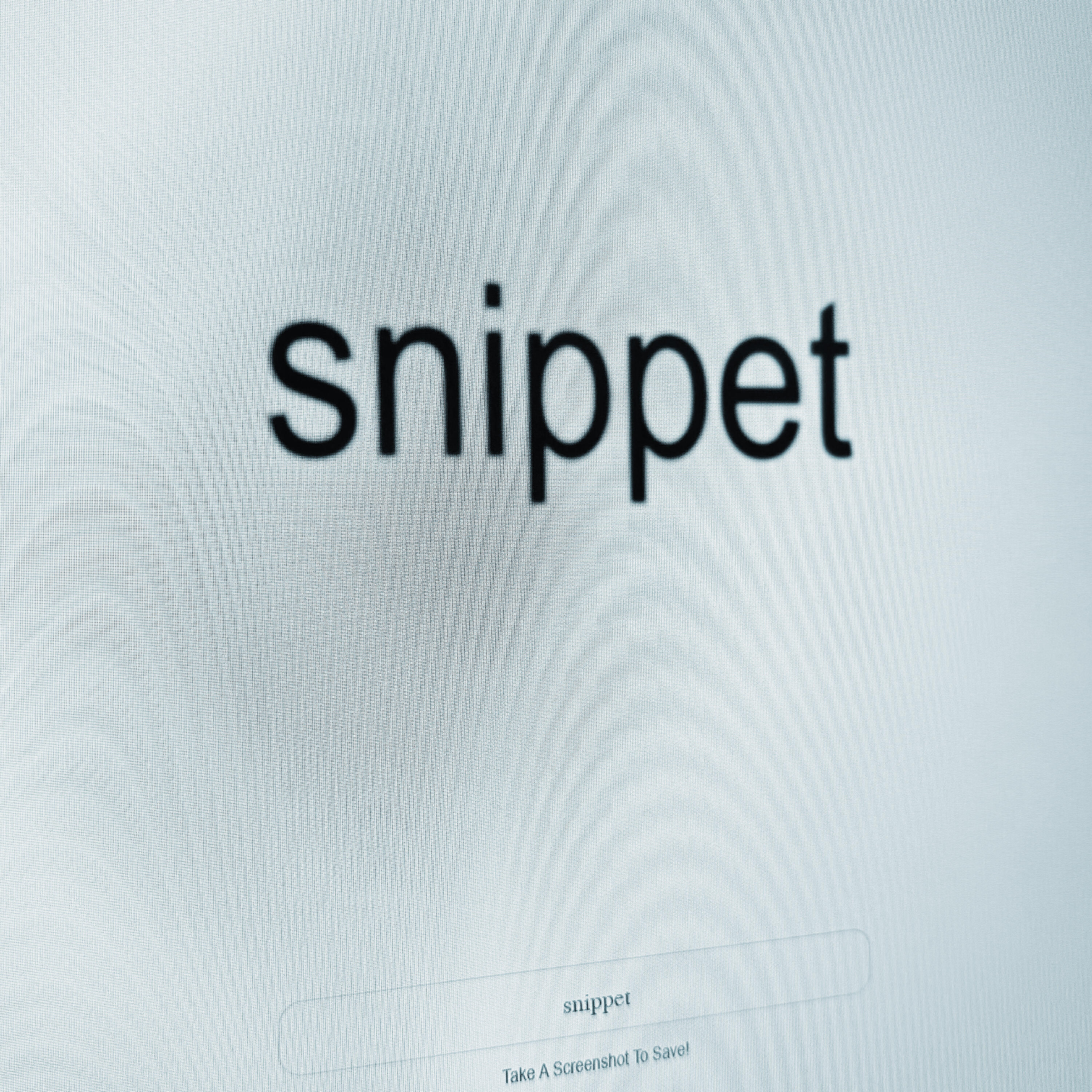 Постер альбома Snippet