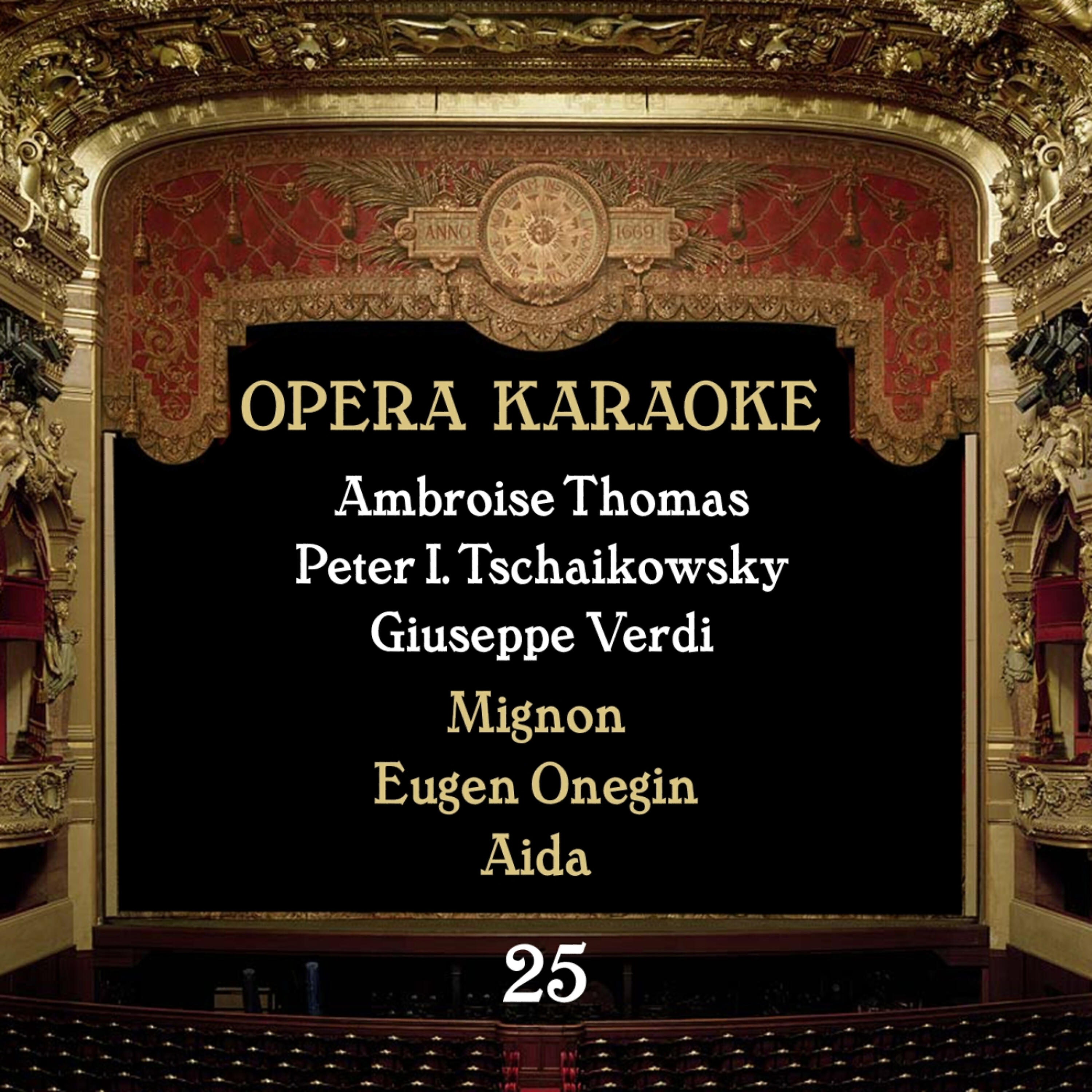 Релиз Opera Karaoke, Vol. 25 [Ambroise Thomas, Peter I. Tschaikowsky, Giuseppe Verdi ]