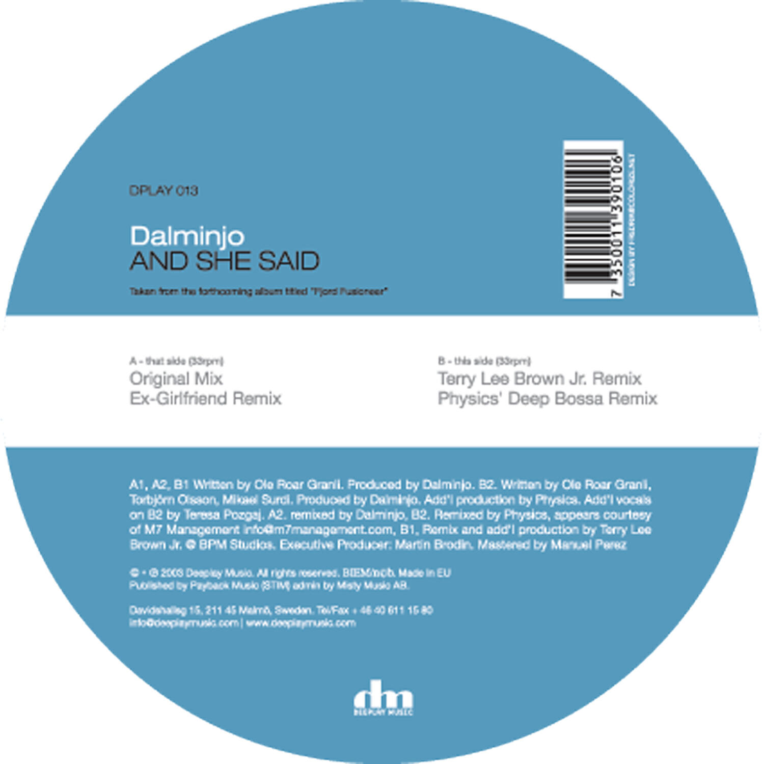Релиз And She Said *remixes