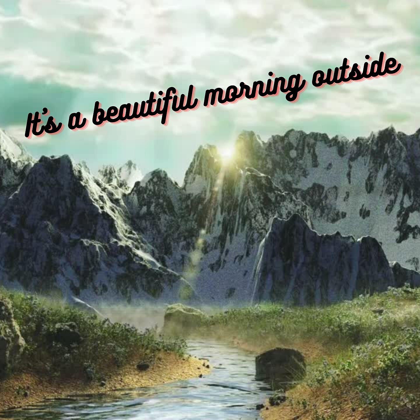 Релиз It's a beautiful morning outside