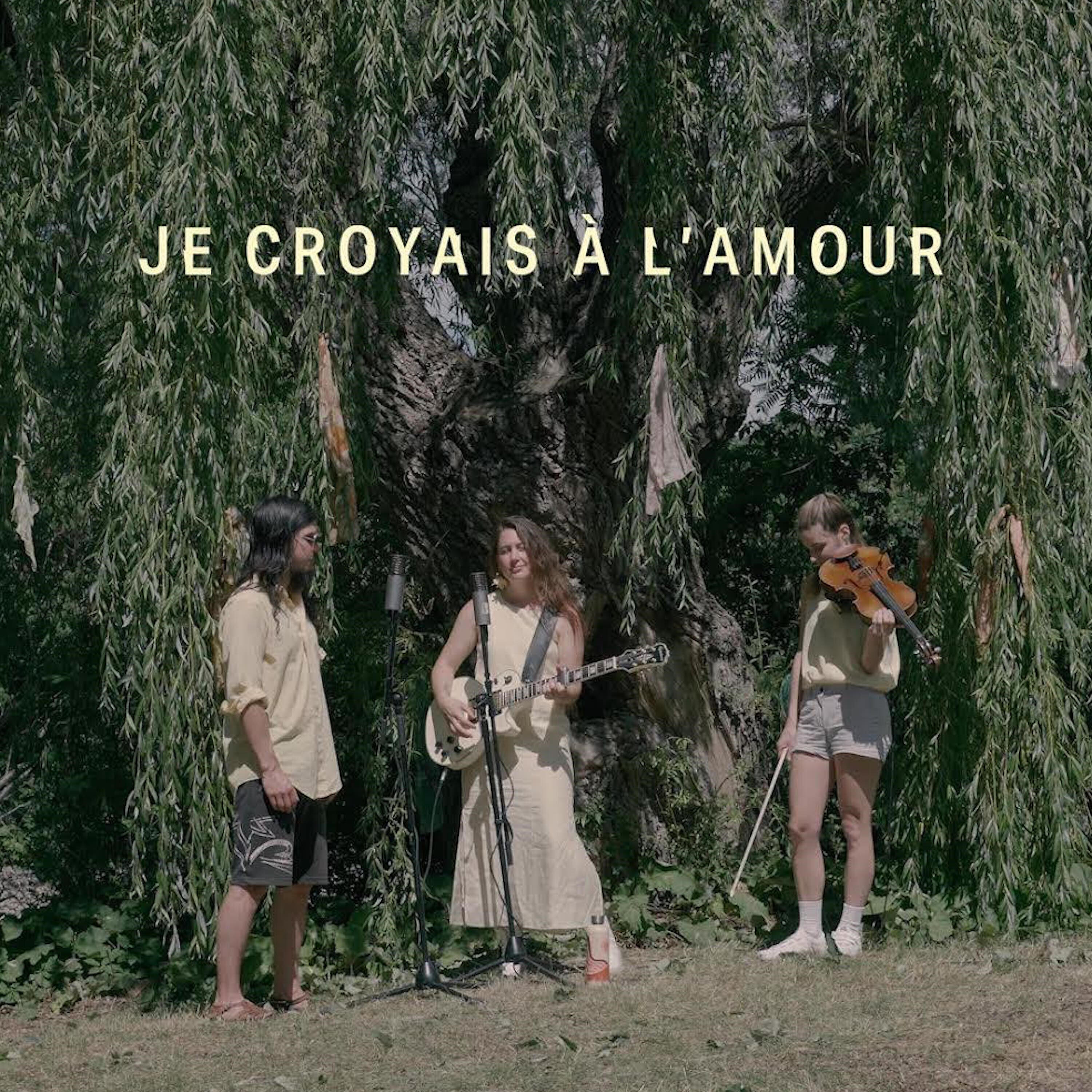 Релиз Je croyais à l'amour (Live Acoustique)
