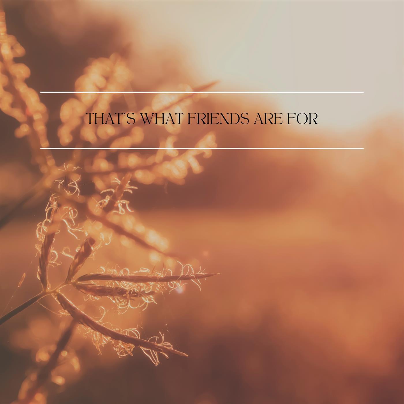 Релиз That´s What Friends Are for