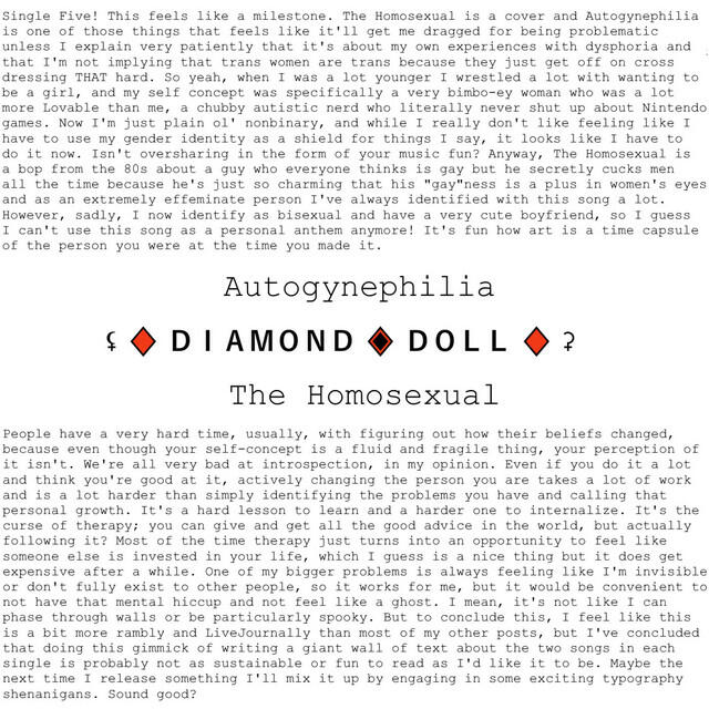 Релиз Autogynephilia/The Homosexual