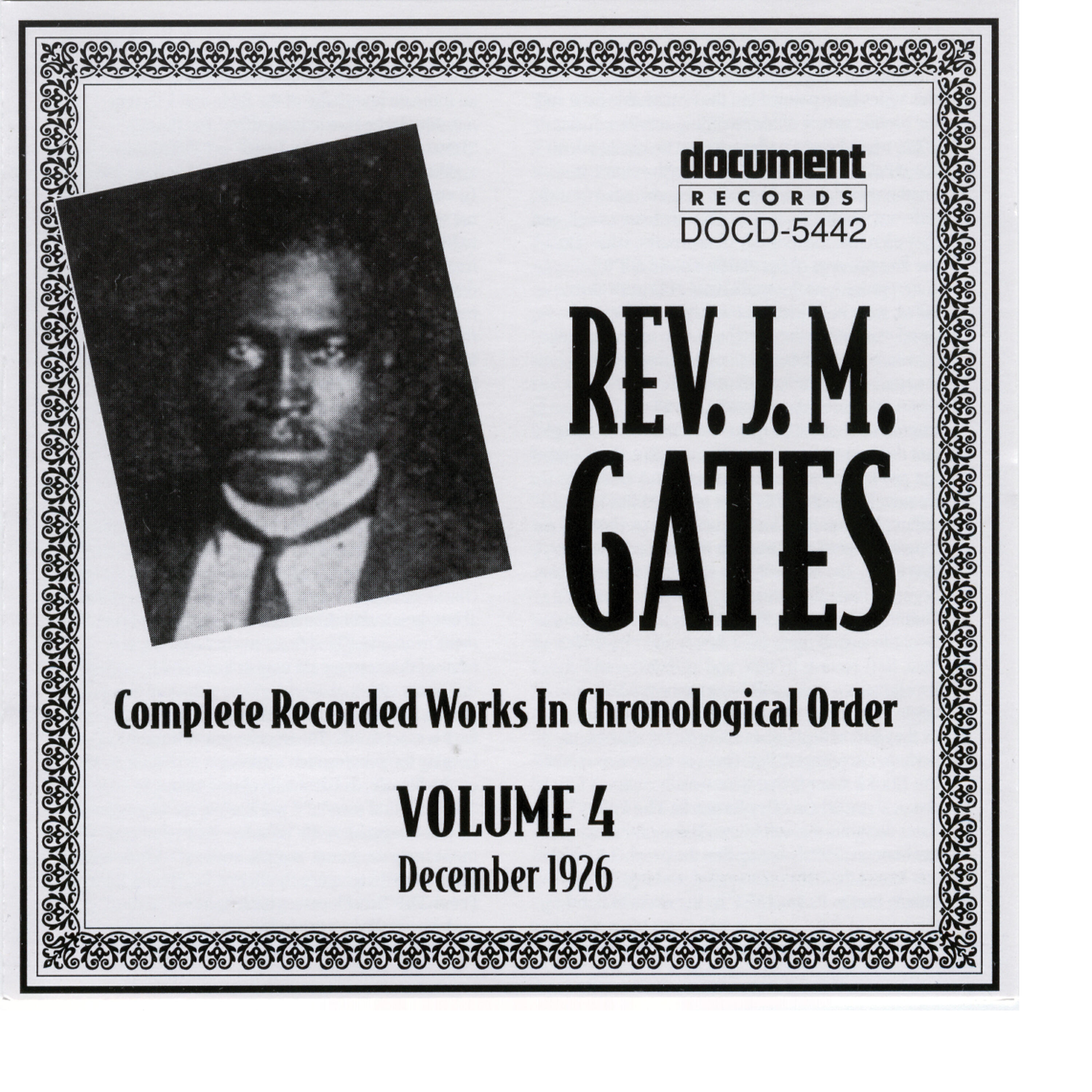 Релиз Rev. J.M. Gates Vol. 4 (1926)