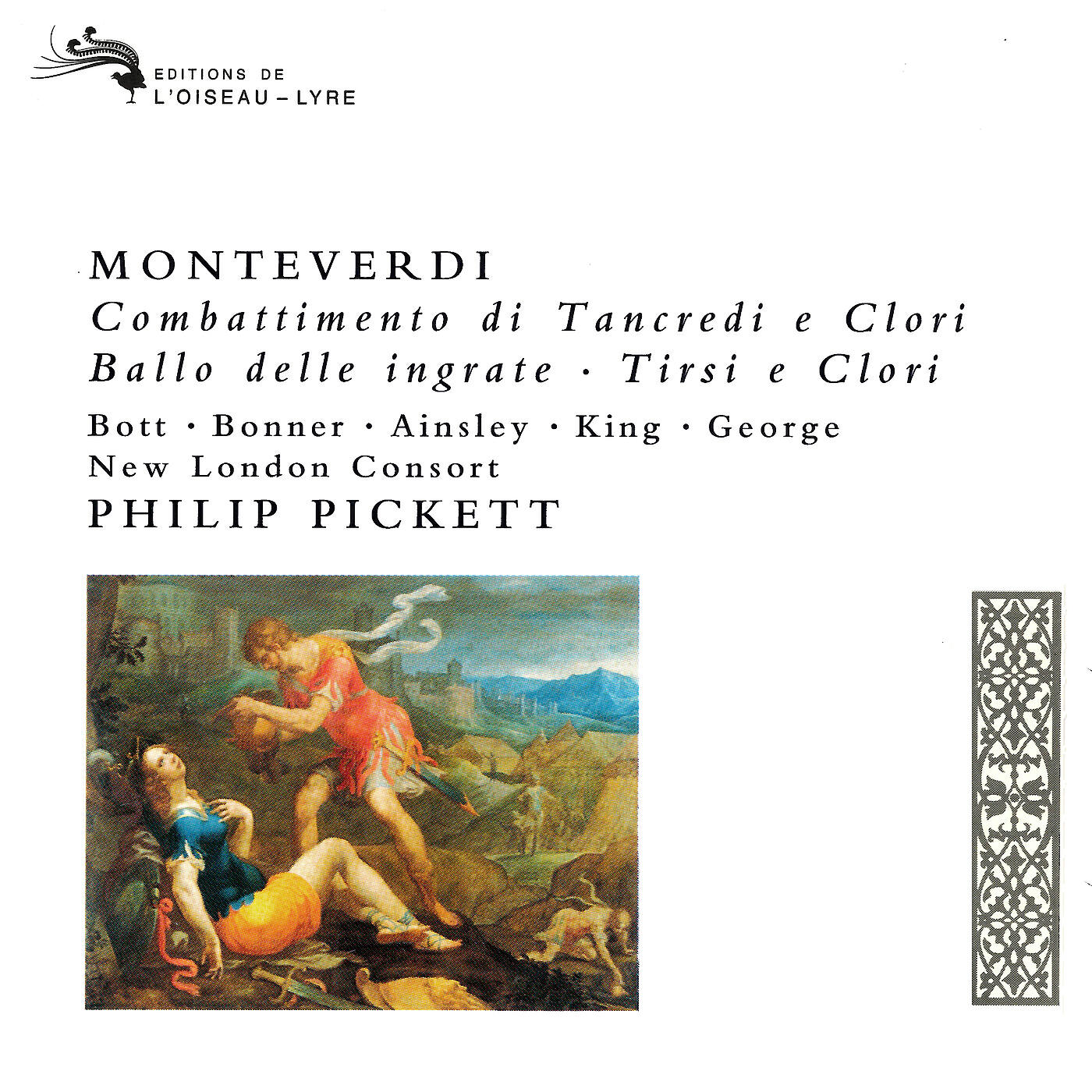 Релиз Monteverdi: Il Combattimento di Tancredi e Clorinda; Ballo delle Ingrate; Tirsi e Clori