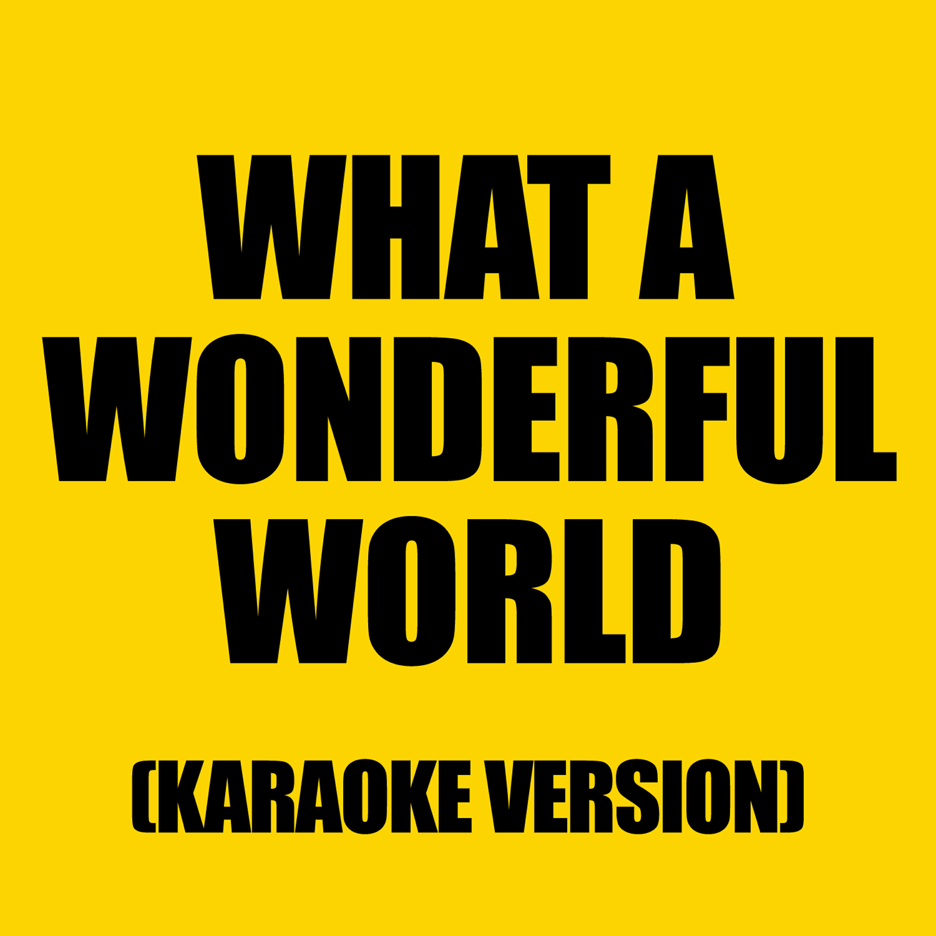Релиз What a Wonderful World (Karaoke Version)