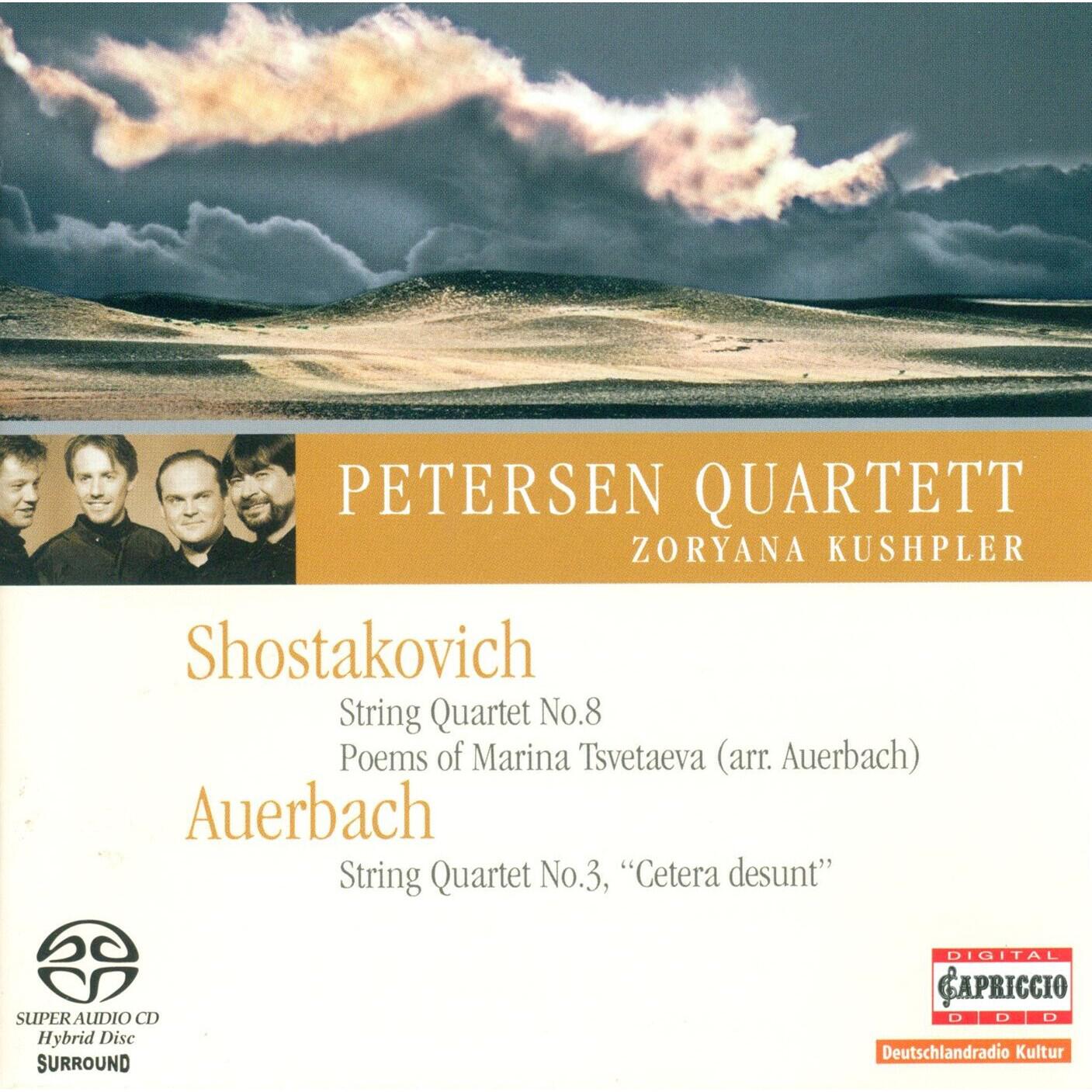 Релиз Shostakovich, D.: String Quartet No. 8 / 6 Verses / Auerbach, L.: Sonnet for String Quartet No. 3
