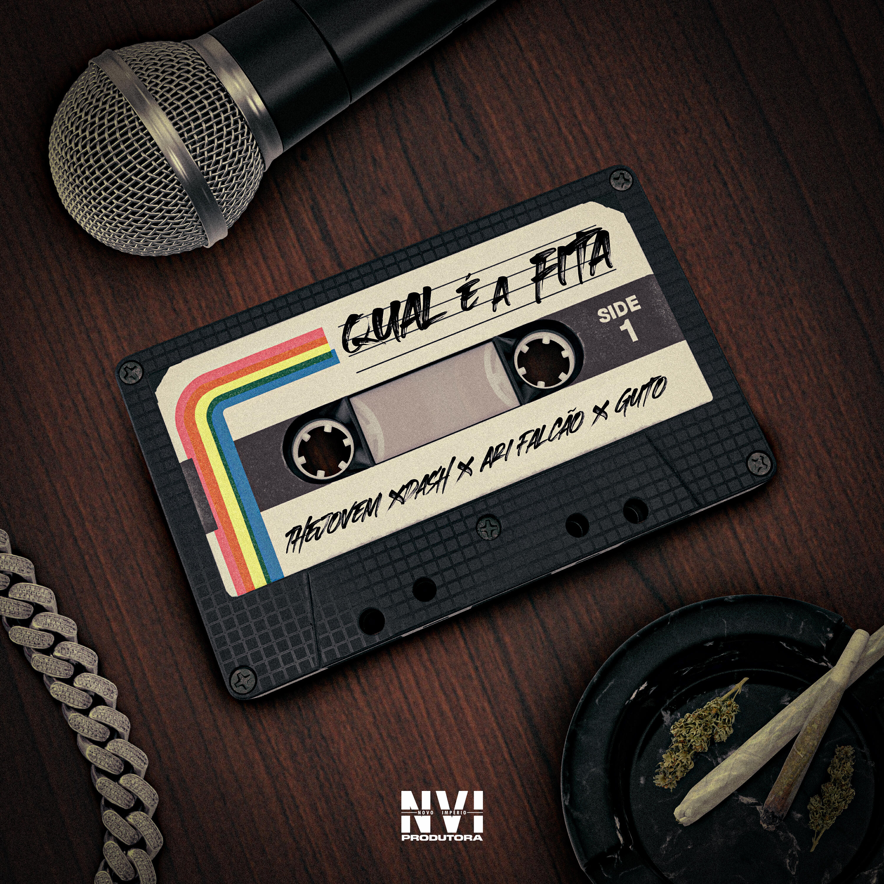 Скачать песню Ari Falcão, TheJovem, Moss Beats, Guto, Dash - Qual É a Fita бесплатно в MP3 для Android и iOS