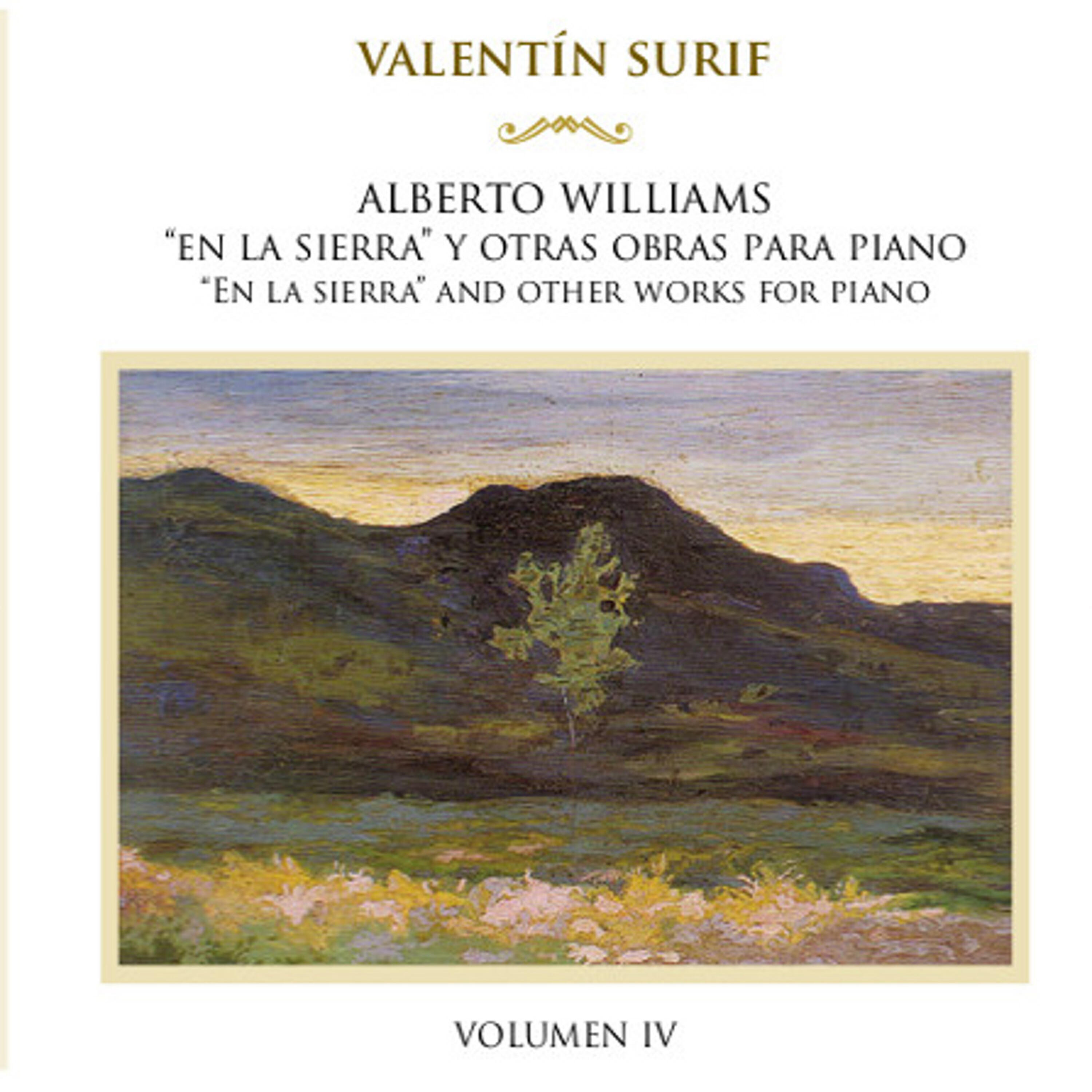 Релиз Alberto Williams: En la Sierra y Otras Obras para Piano