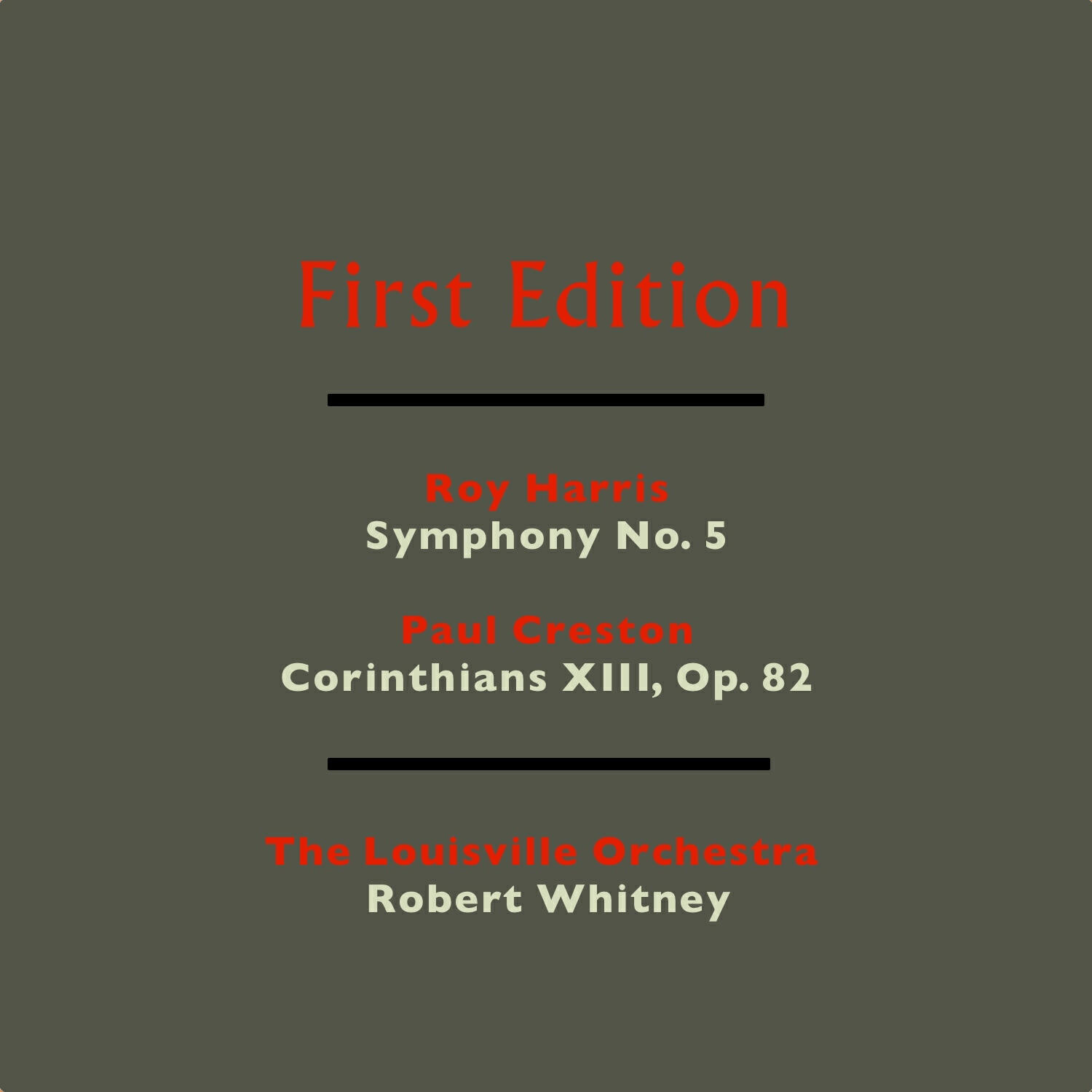Релиз Roy Harris: Symphony No. 5 - Paul Creston: Corinthians XIII