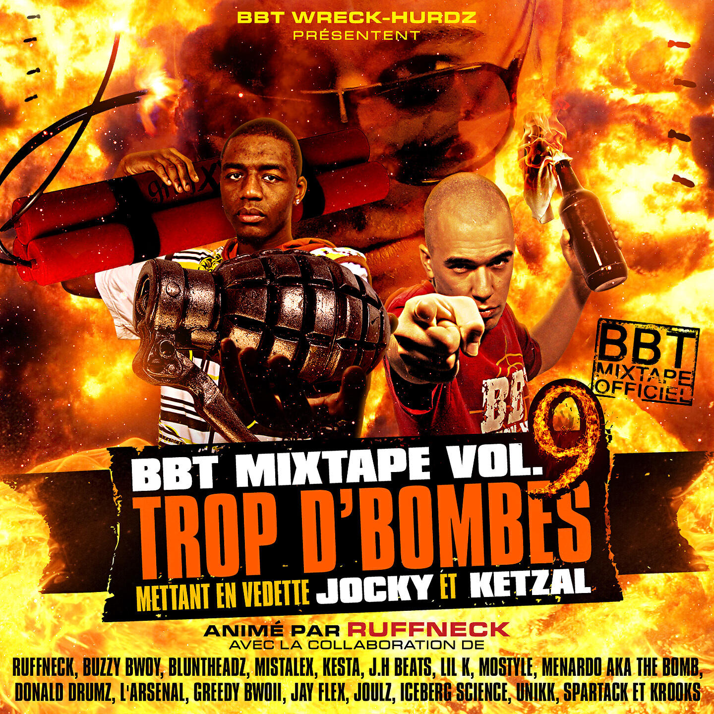 Скачать песню Ruffneck, Bbt, Buzzy Bwoy, Ketzal, Jocky - Trop d'bombes бесплатно в MP3 для Android и iOS