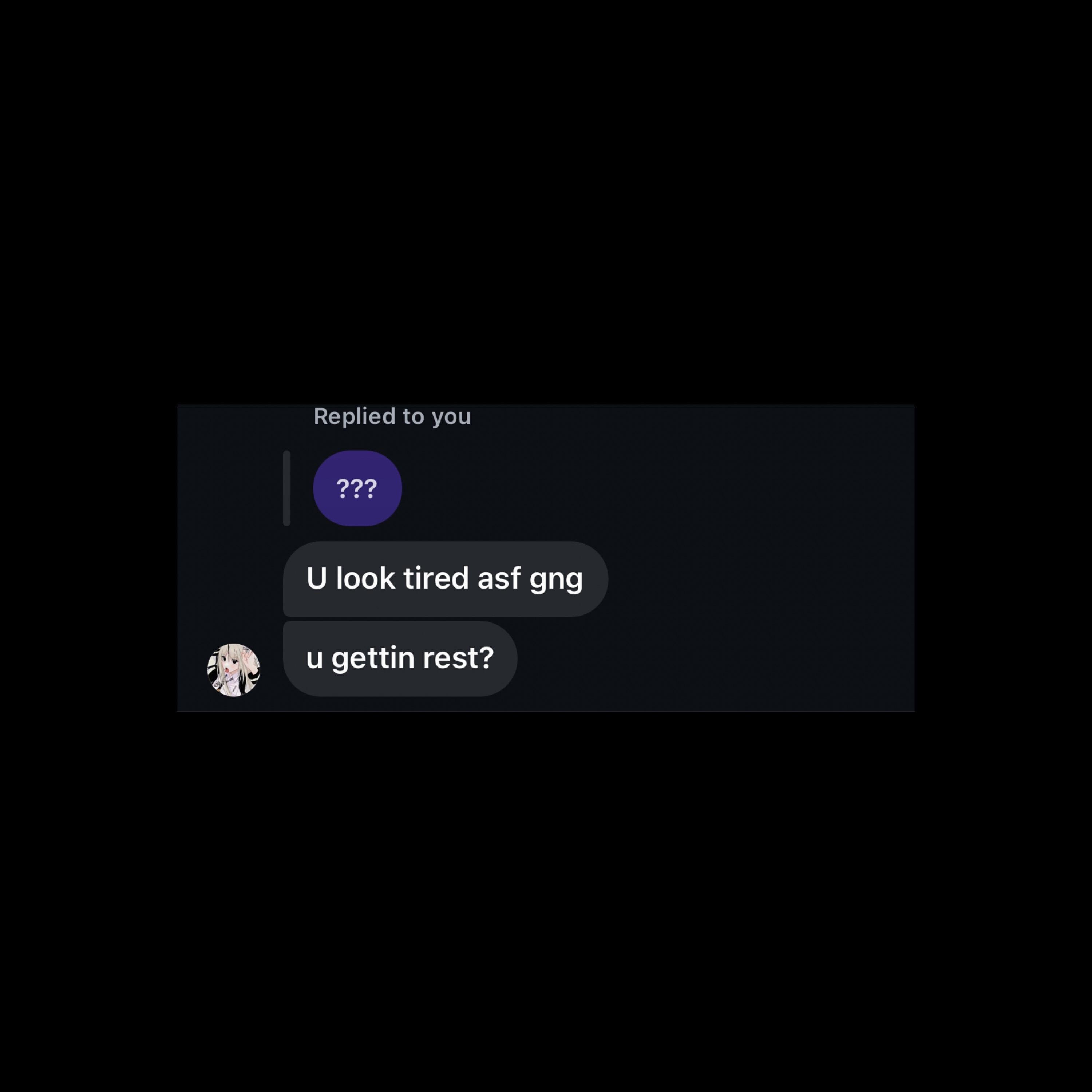 Релиз are you getting rest?
