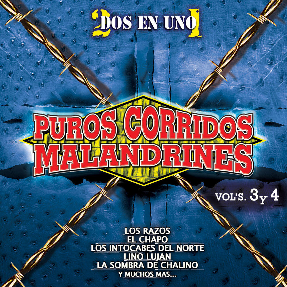 Релиз Puros Corridos Malandrines, Vol's. 3 y 4