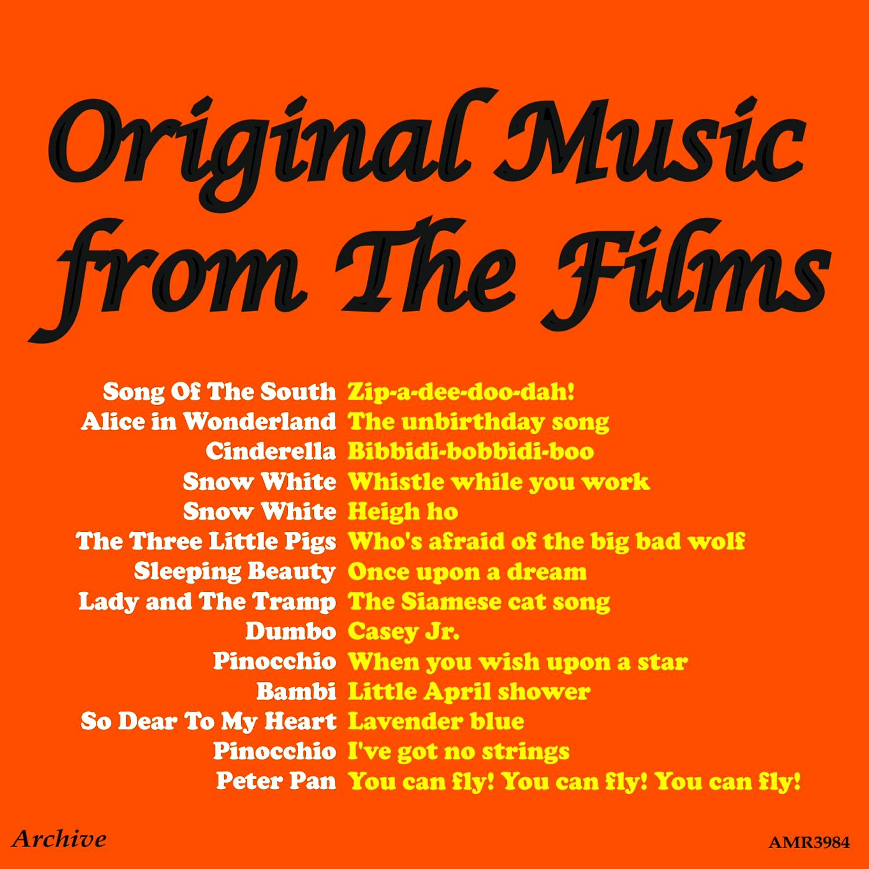 Релиз Original Music from the Animation Films