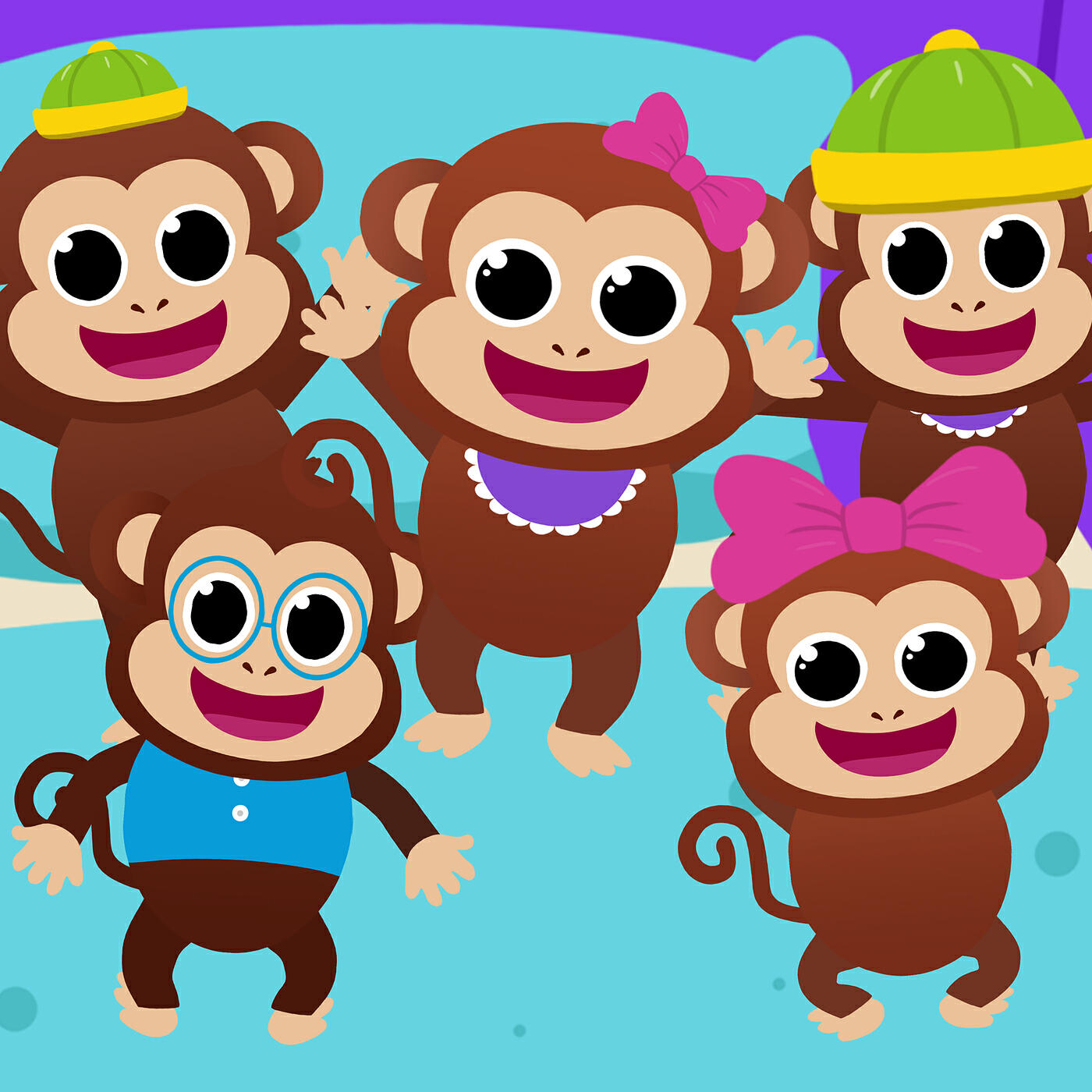 Постер альбома Five Little Monkeys Jumping on the Bed