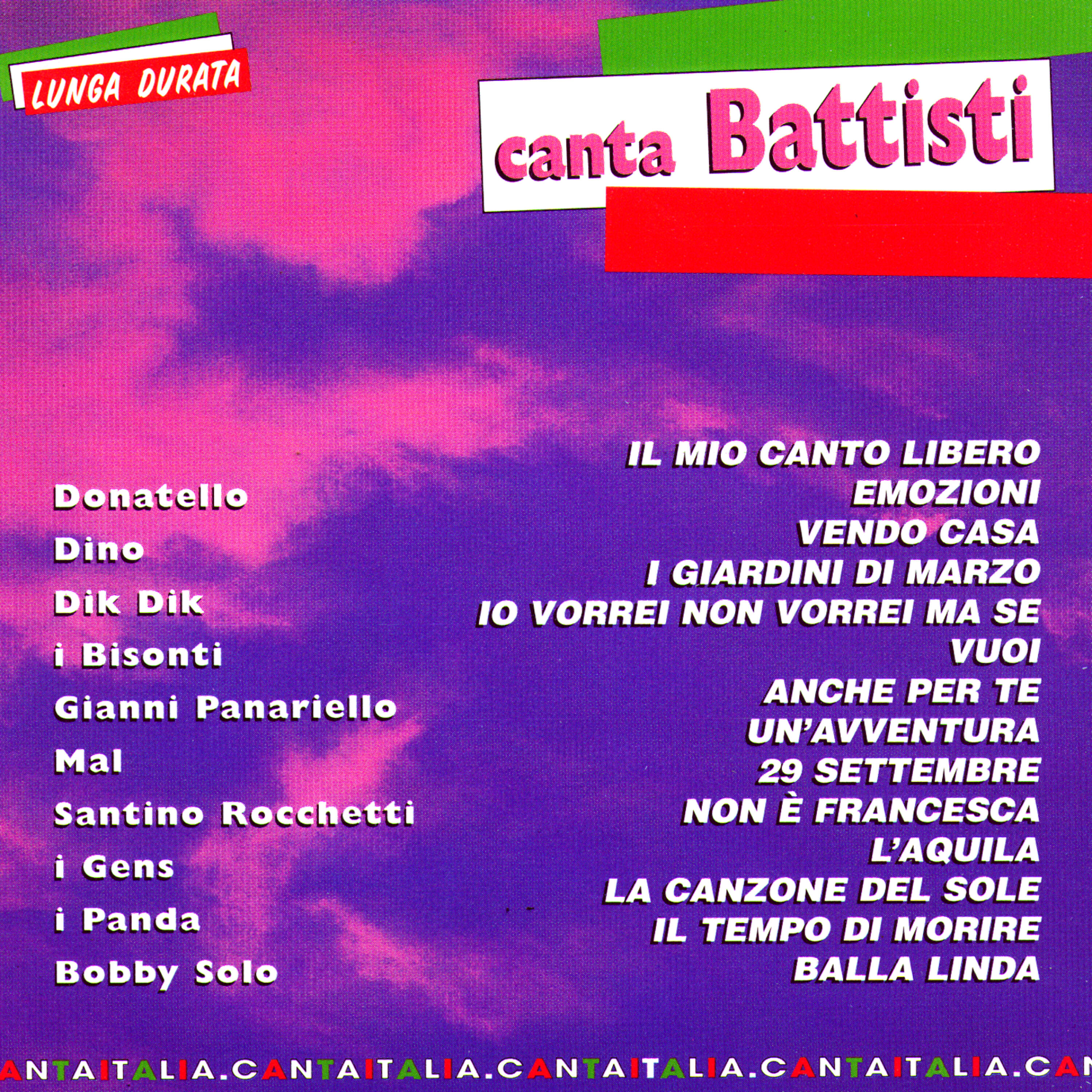 Релиз Canta Battisti Cantaitalia