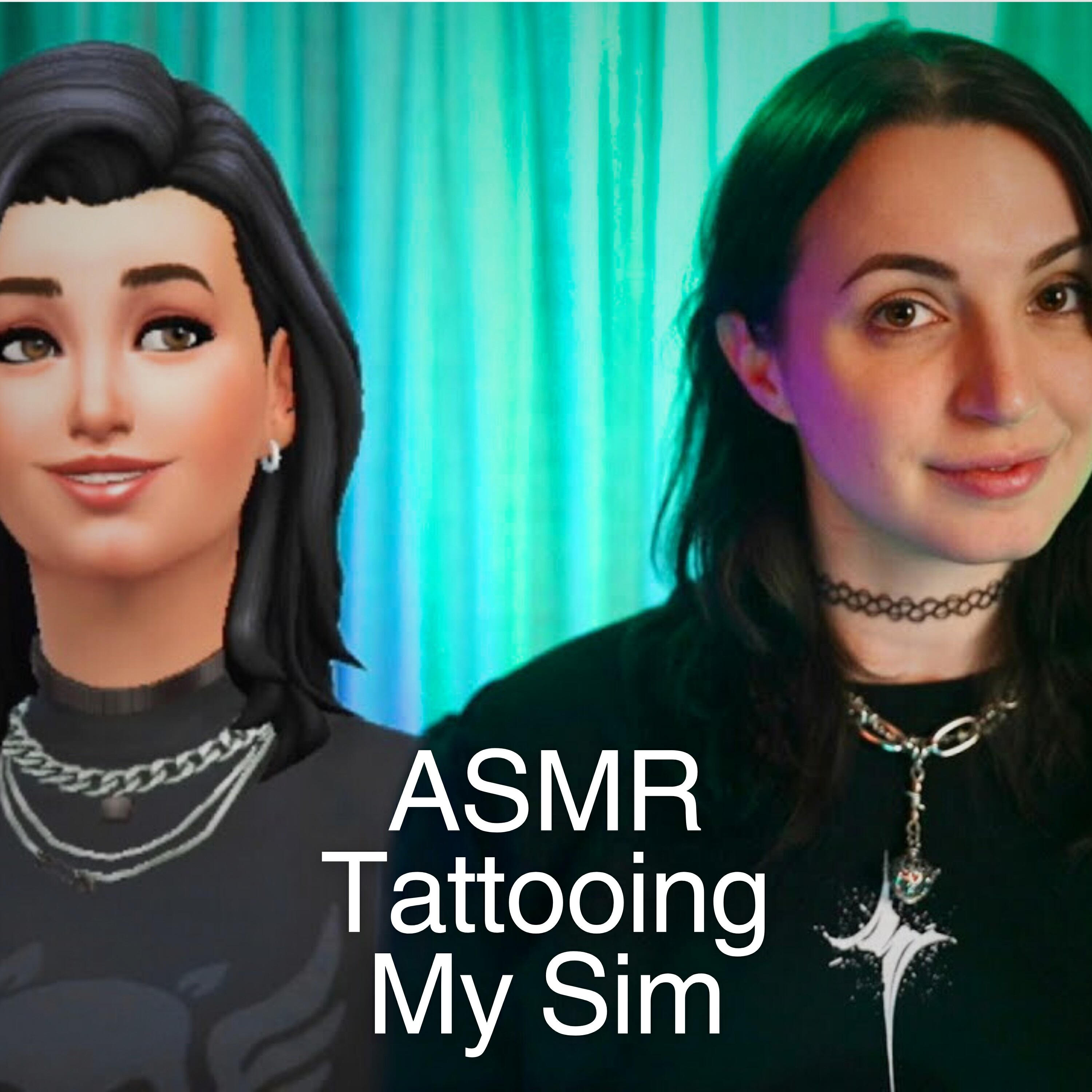 Релиз ASMR - Hand Drawing ALL of my Tattoos on my Sim Self
