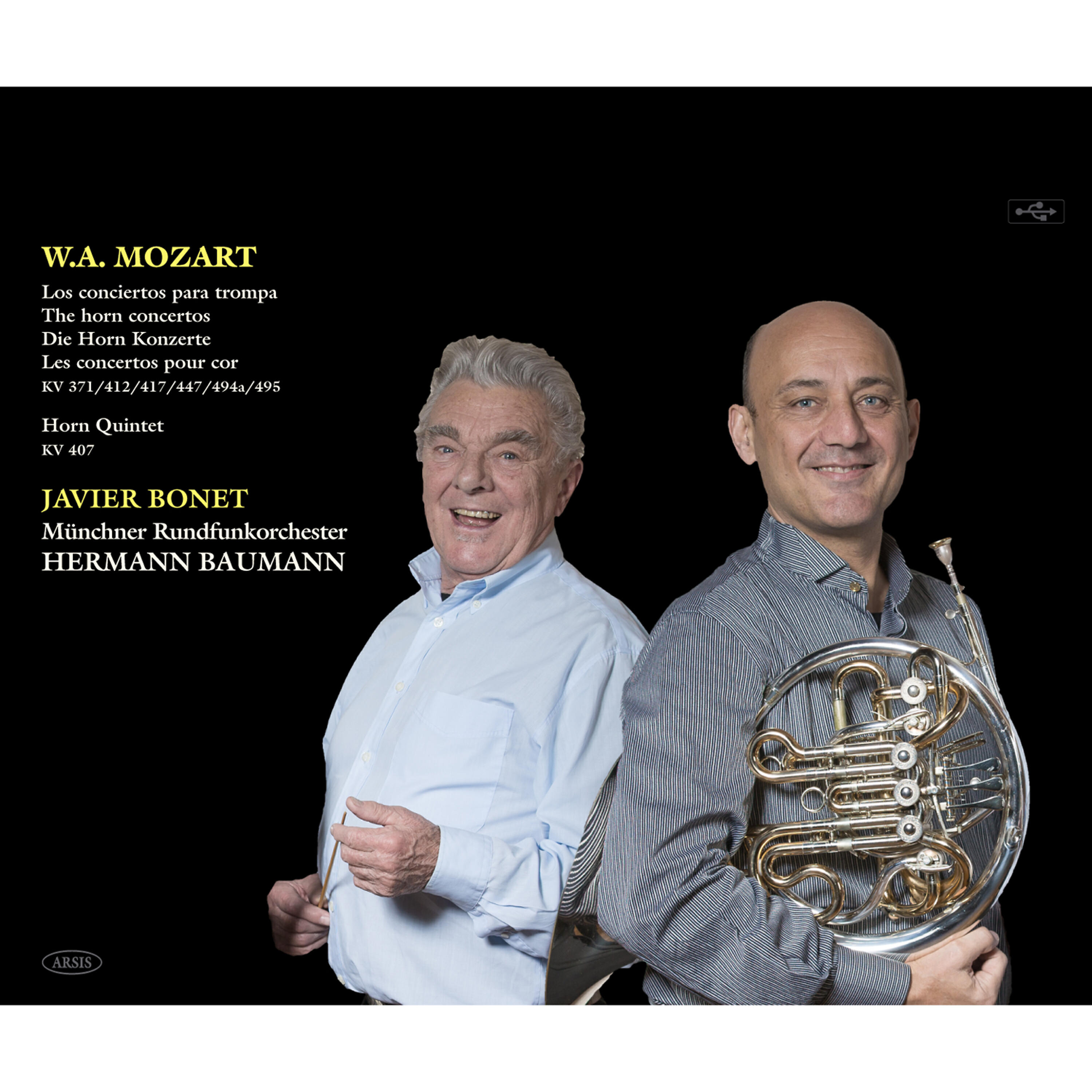 Релиз Mozart:The horn concertos K. 371/412/417/447/494a/495 - Horn Quintet K. 407