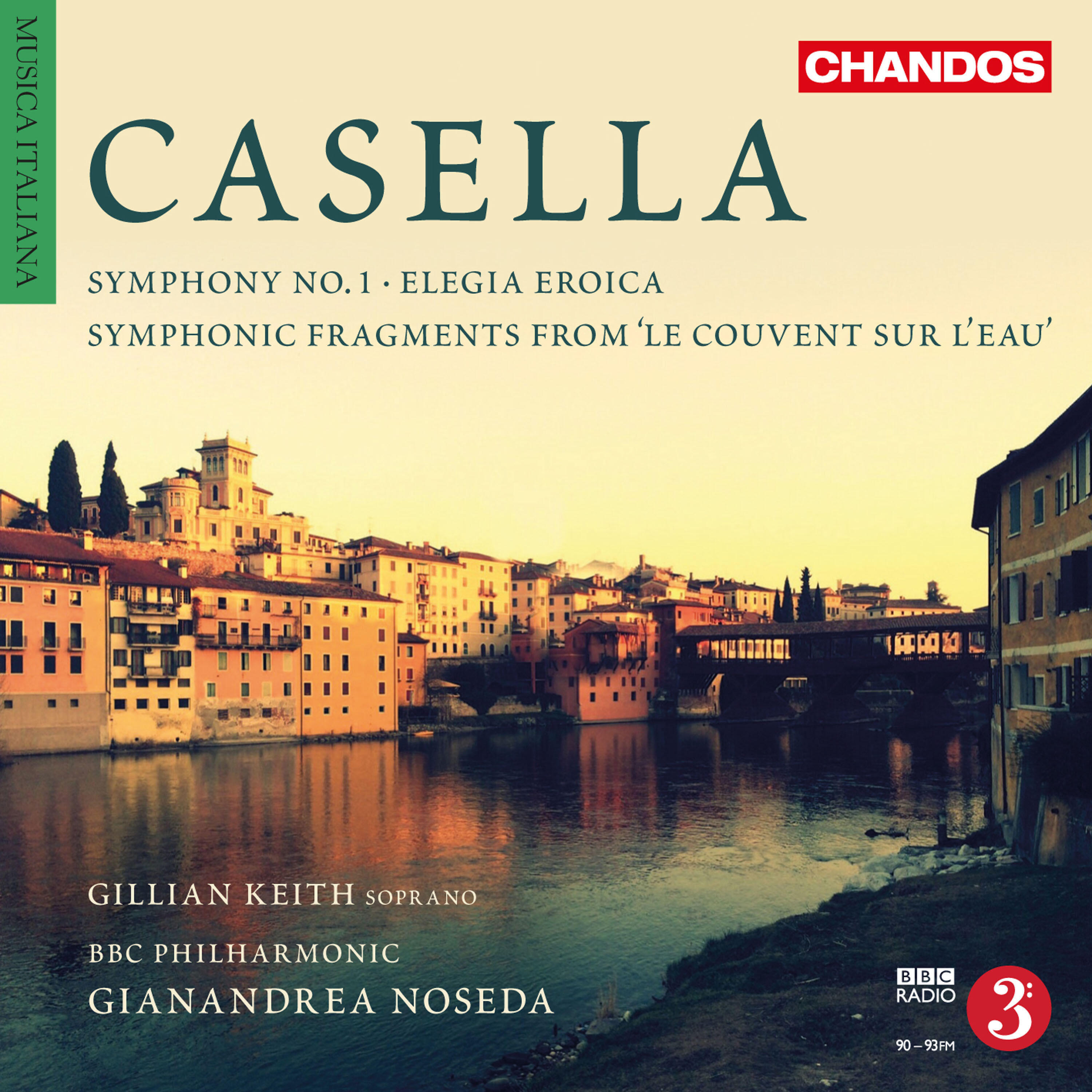Релиз Casella: 5 Symphonic Fragments from "Le couvent sur l'eau", Elegia eroica & Symphony No. 1