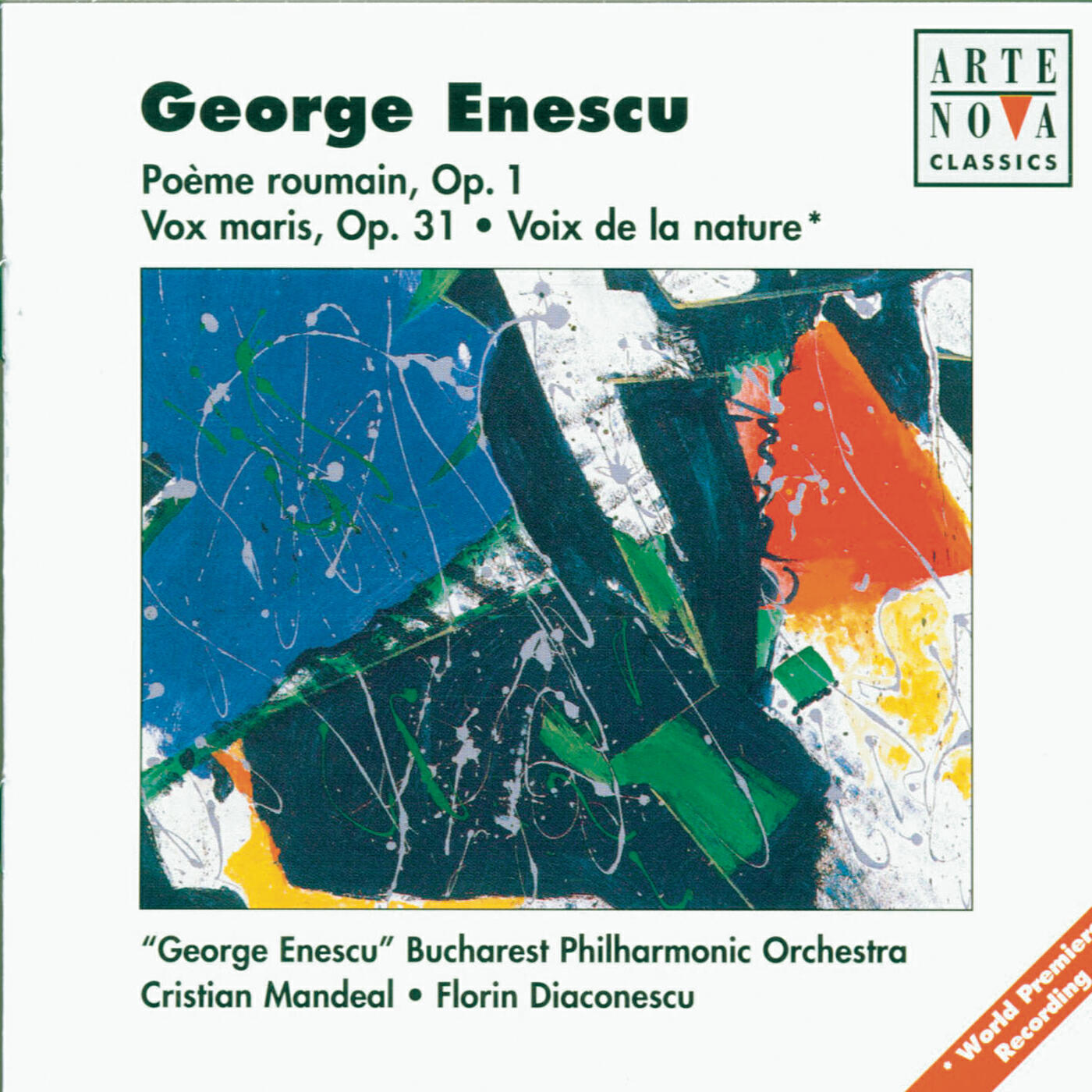 Релиз Enescu: Poème Roumain/Vox Maris/Voix De La Nature