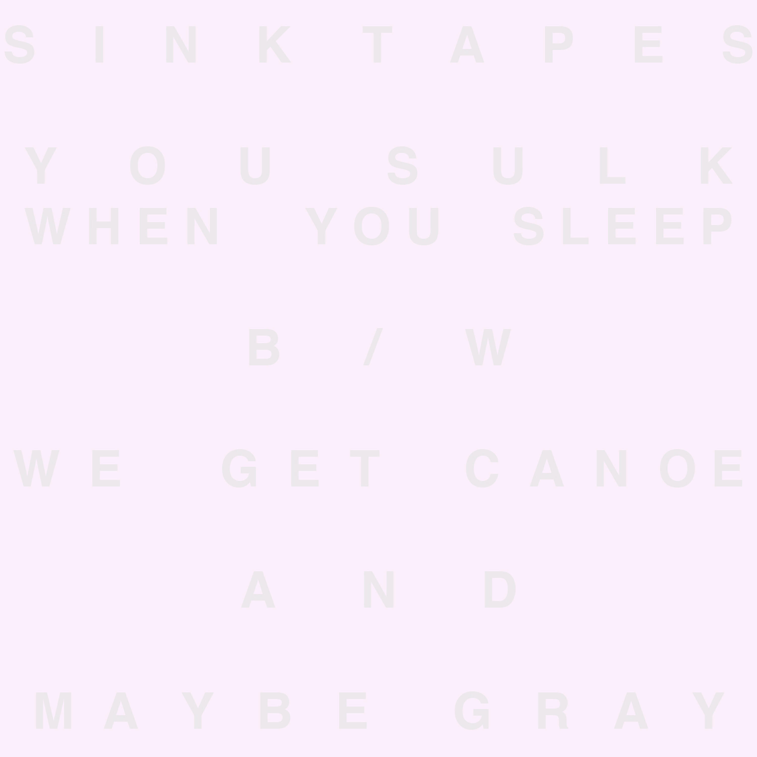 Релиз You Sulk When You Sleep