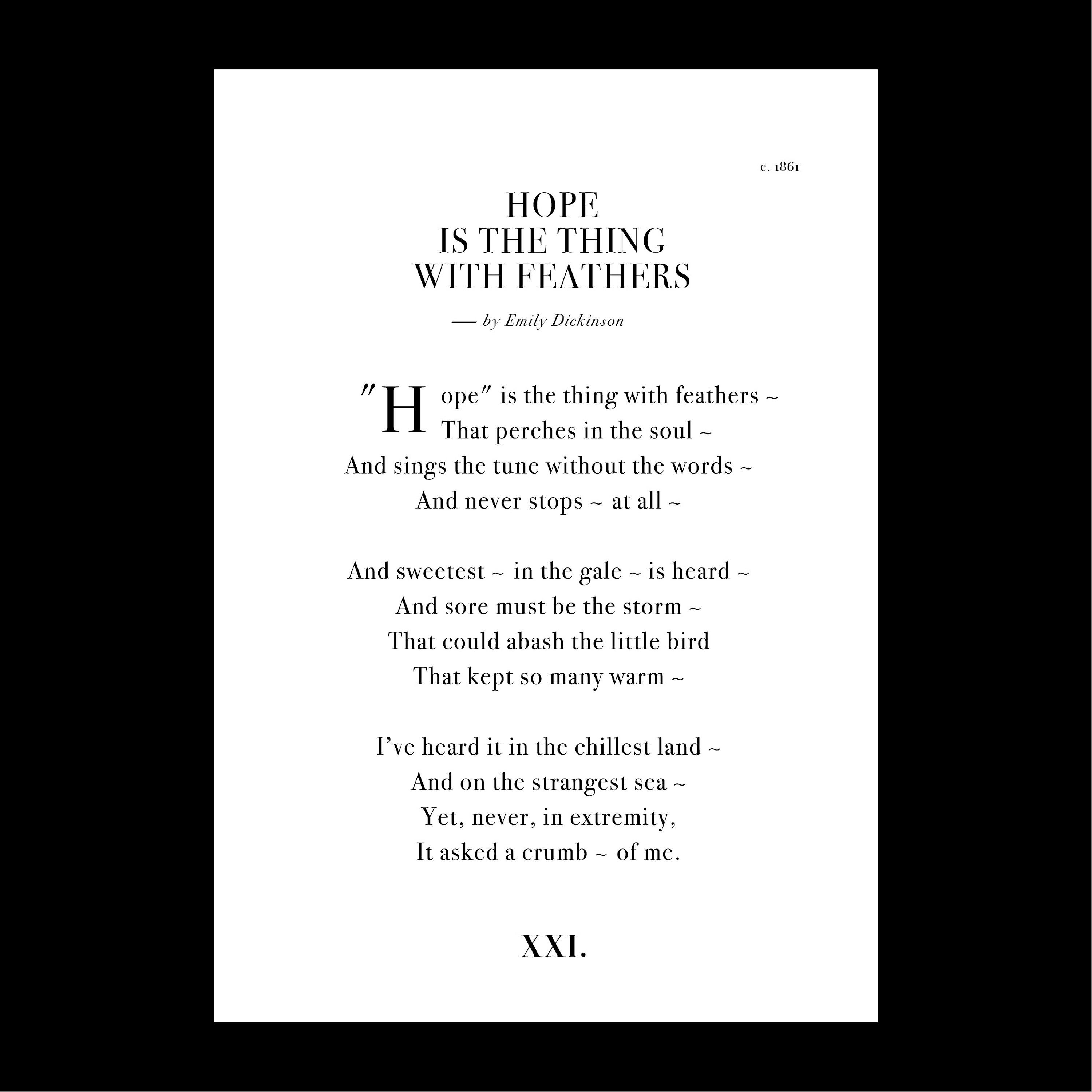 Релиз Hope Is The Thing With Feathers