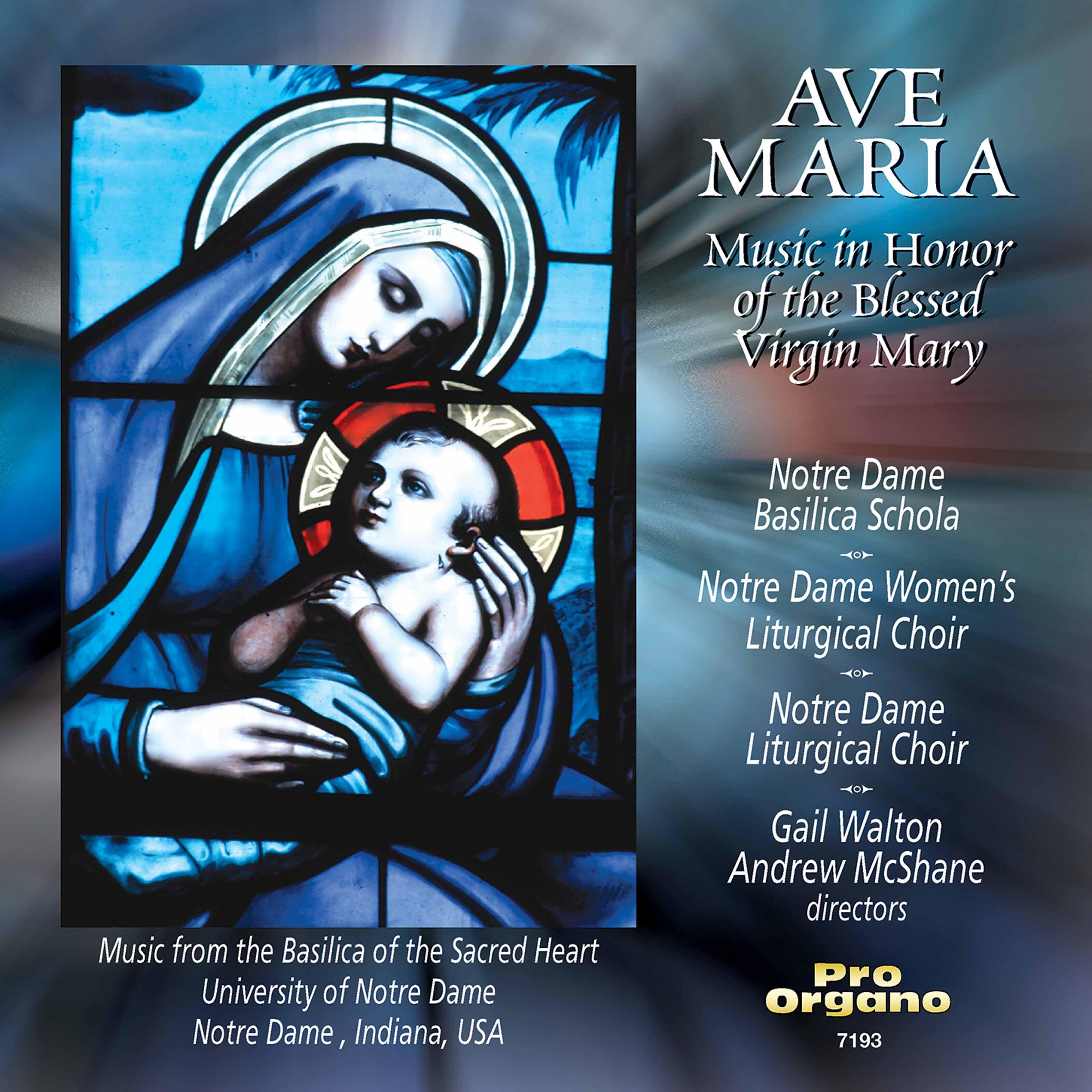 Релиз Ave Maria: Music in Honor of the Blessed Virgin Mary