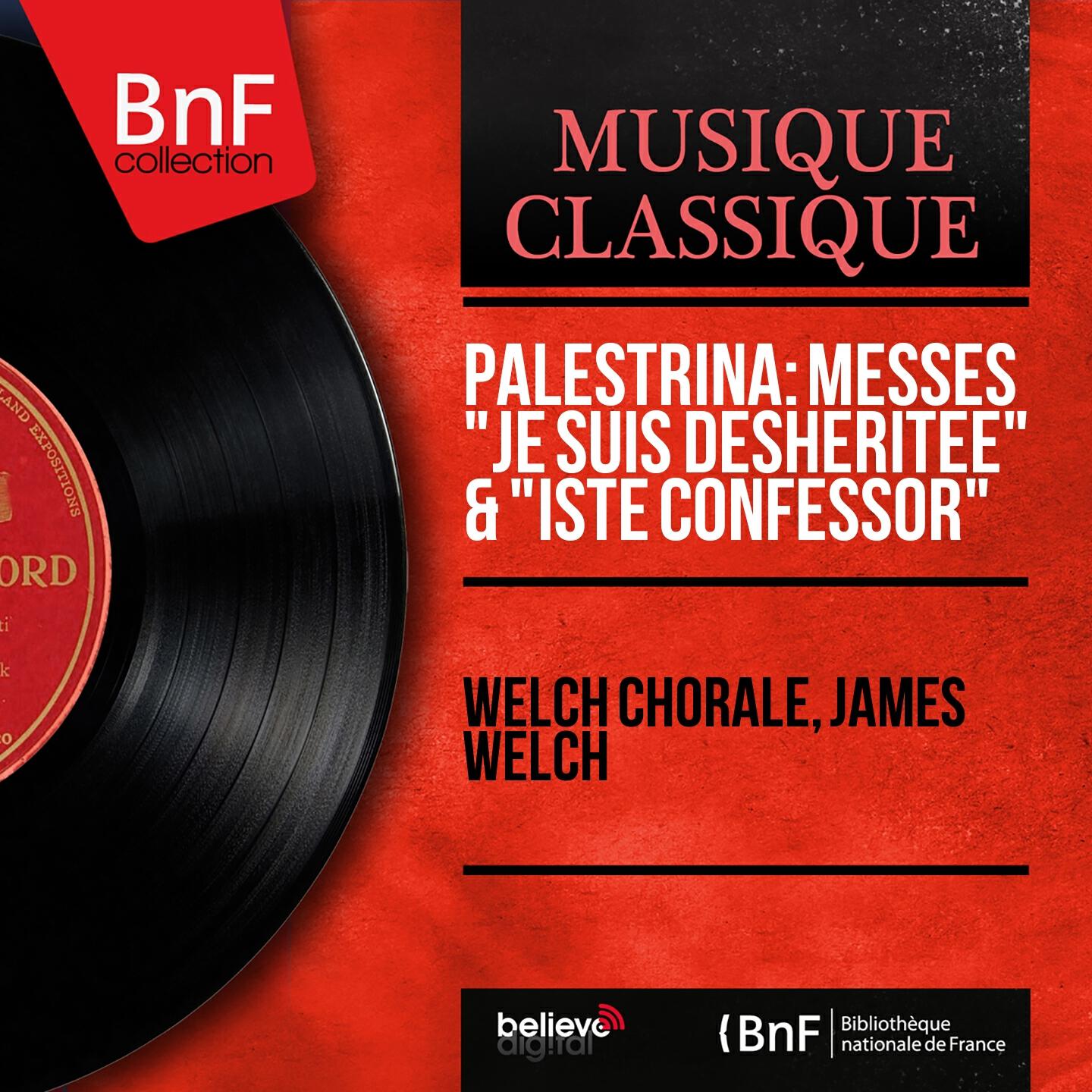 Релиз Palestrina: Messes "Je suis déshéritée" & "Iste confessor" (Mono Version)