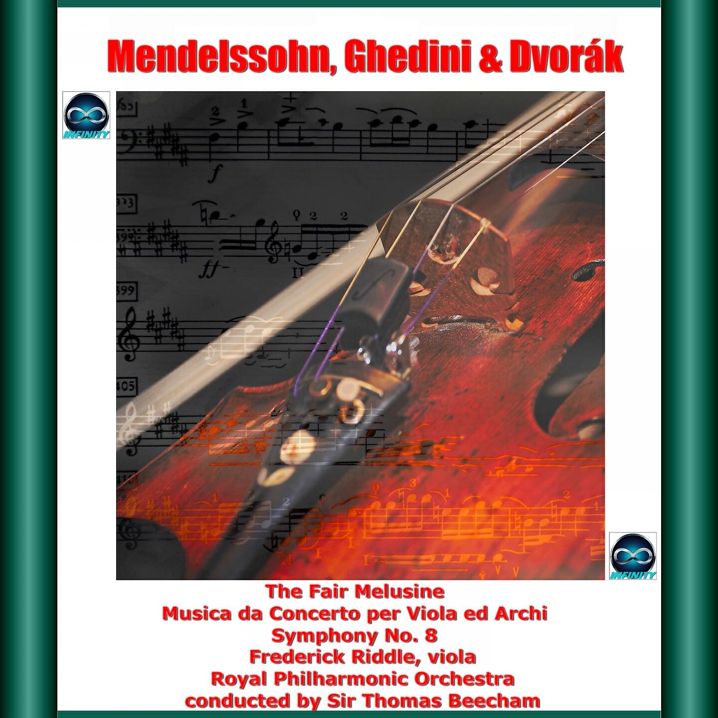 Релиз Mendelssohn, Ghedini & Dvořák: The Fair Melusine - Musica da Concerto per Viola ed Archi - Symphony No. 8