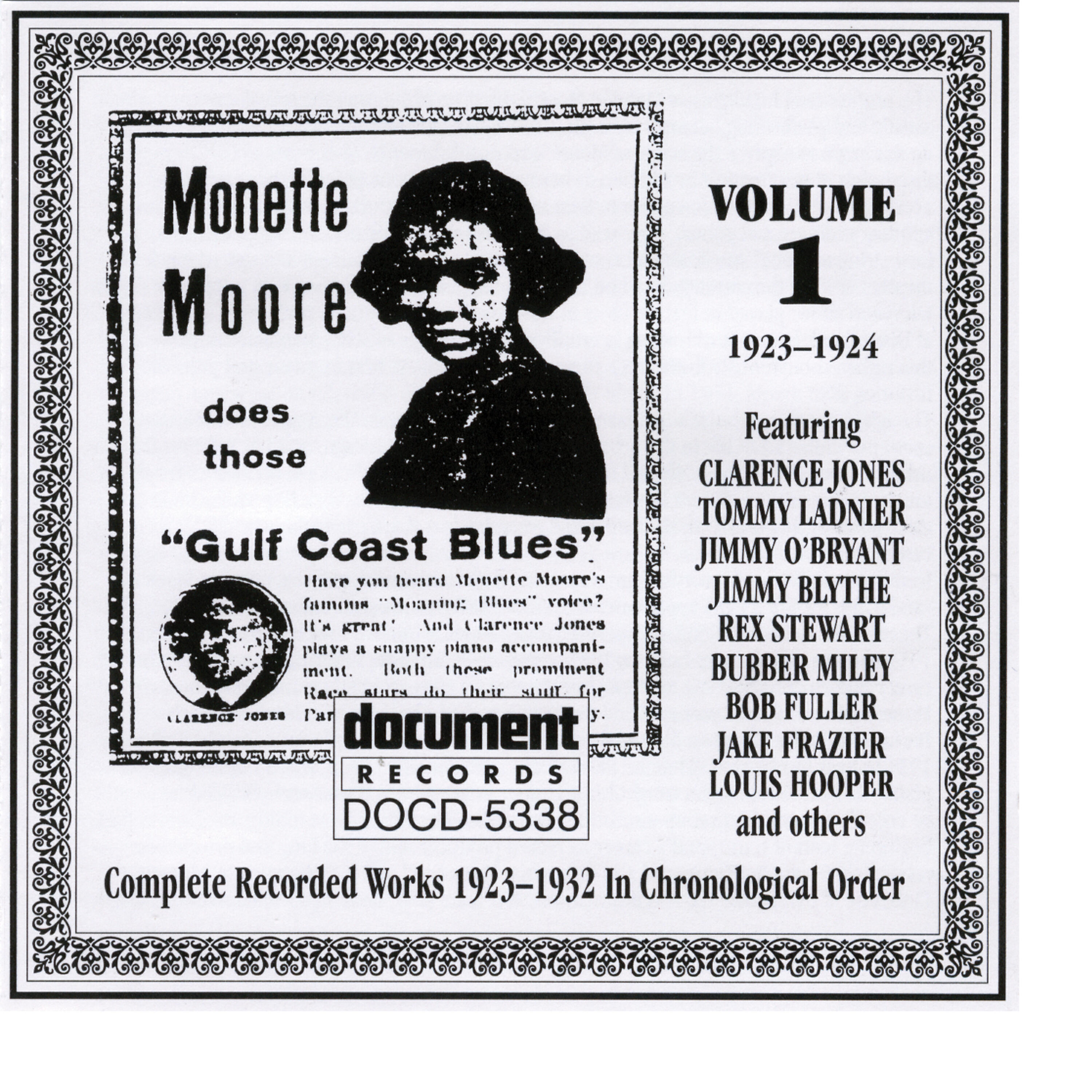Релиз Monette Moore Vol. 1 (1923-1924)